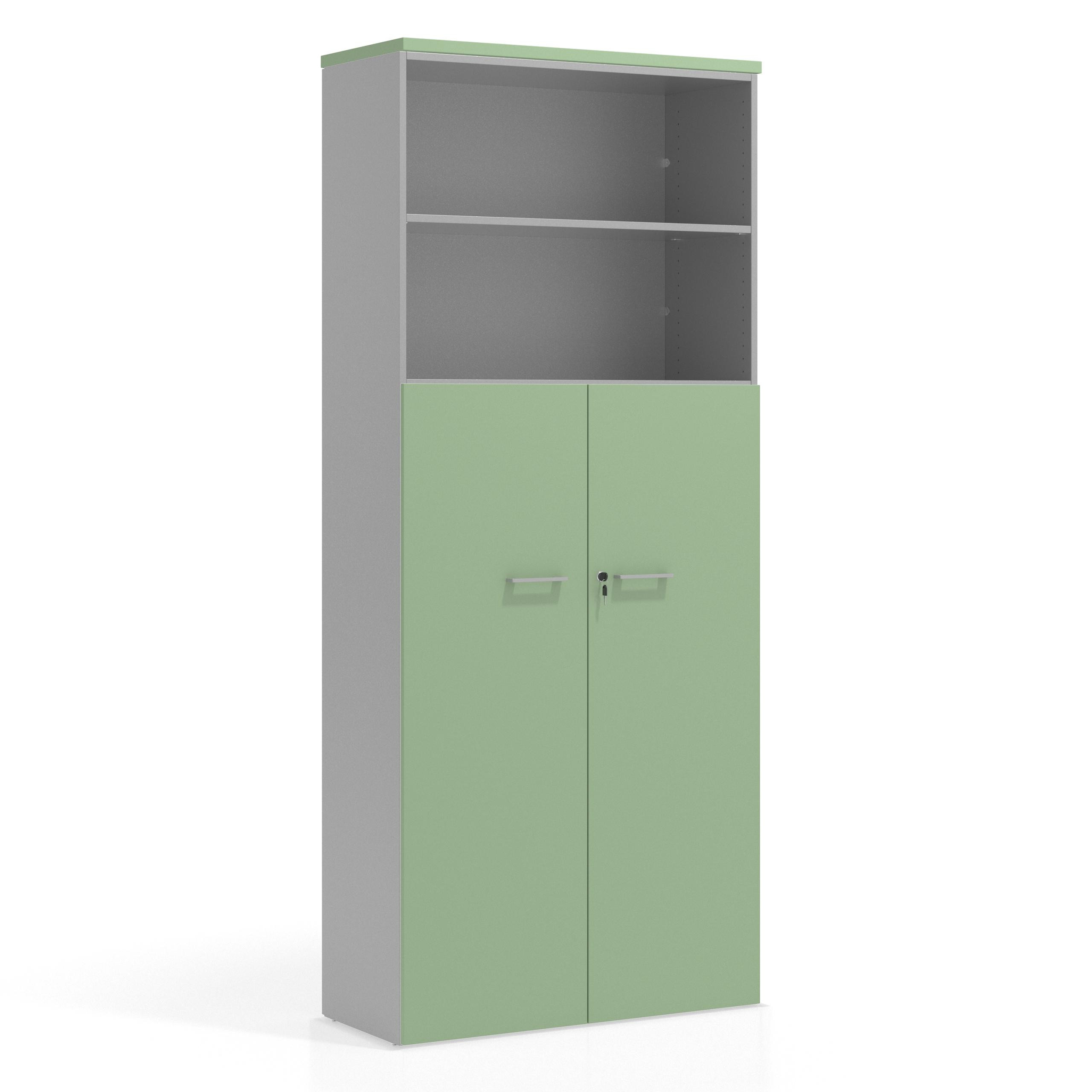 armario de oficina verde talco colors puerta 4 alturas puertas 4h 1
