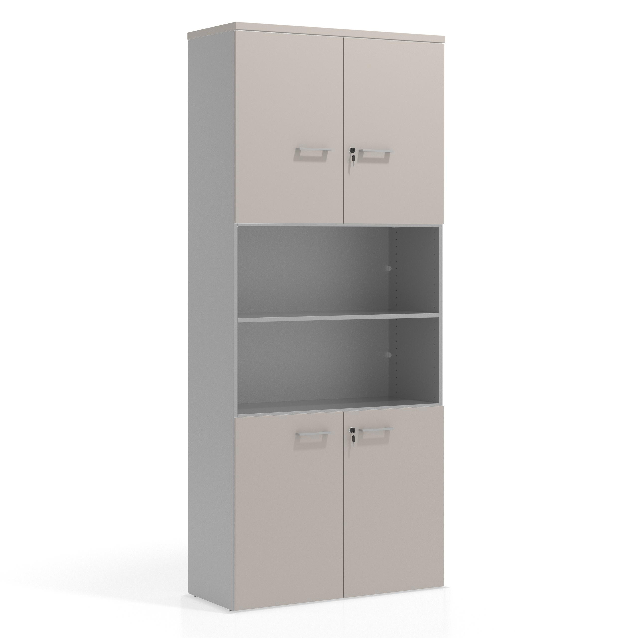 armario de oficina gris coco colors puerta baja puerta baja puertas 2h 2h 1