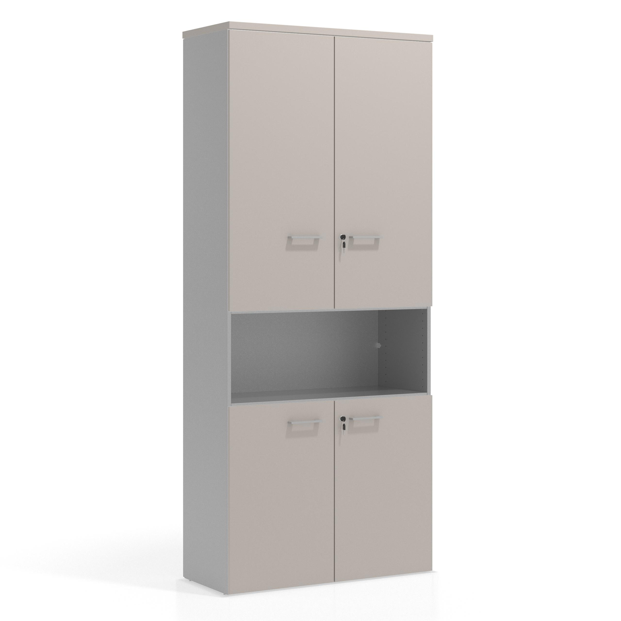armario de oficina gris coco colors puerta baja puerta mediana puertas 2h3h 1
