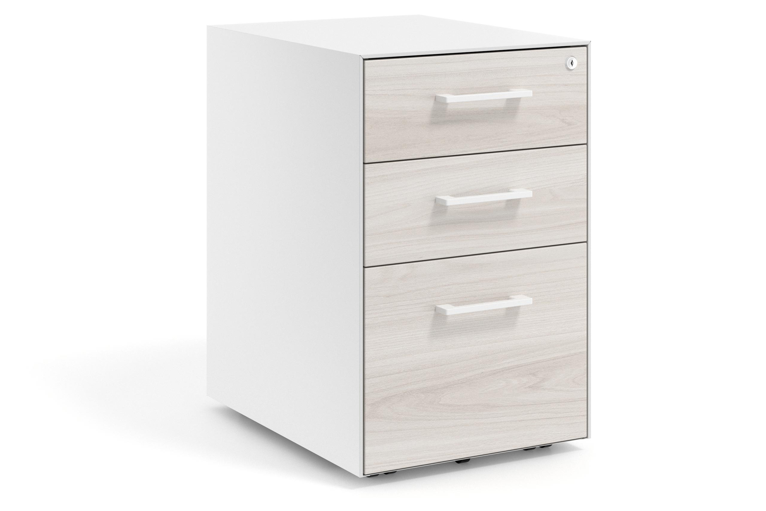 cajonera de escritorio california strong 2 cajones archivo blanco 1