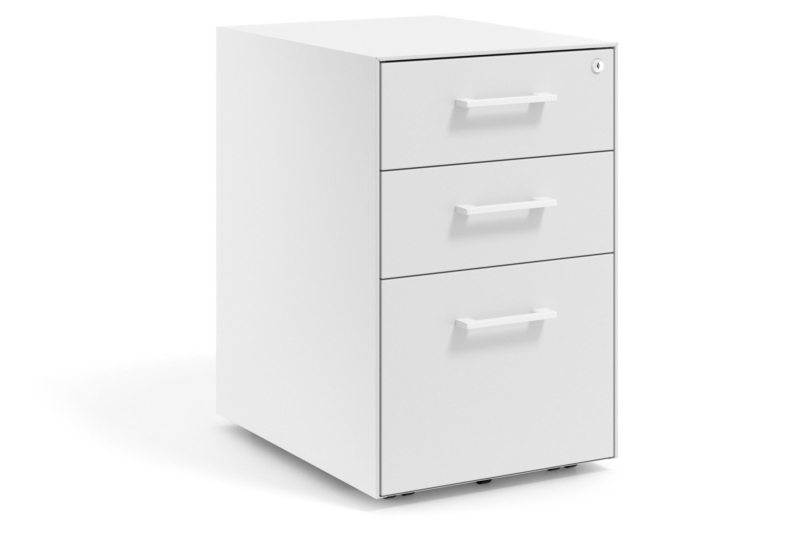 cajonera de escritorio blanco mate strong 2 cajones archivo blanco 1