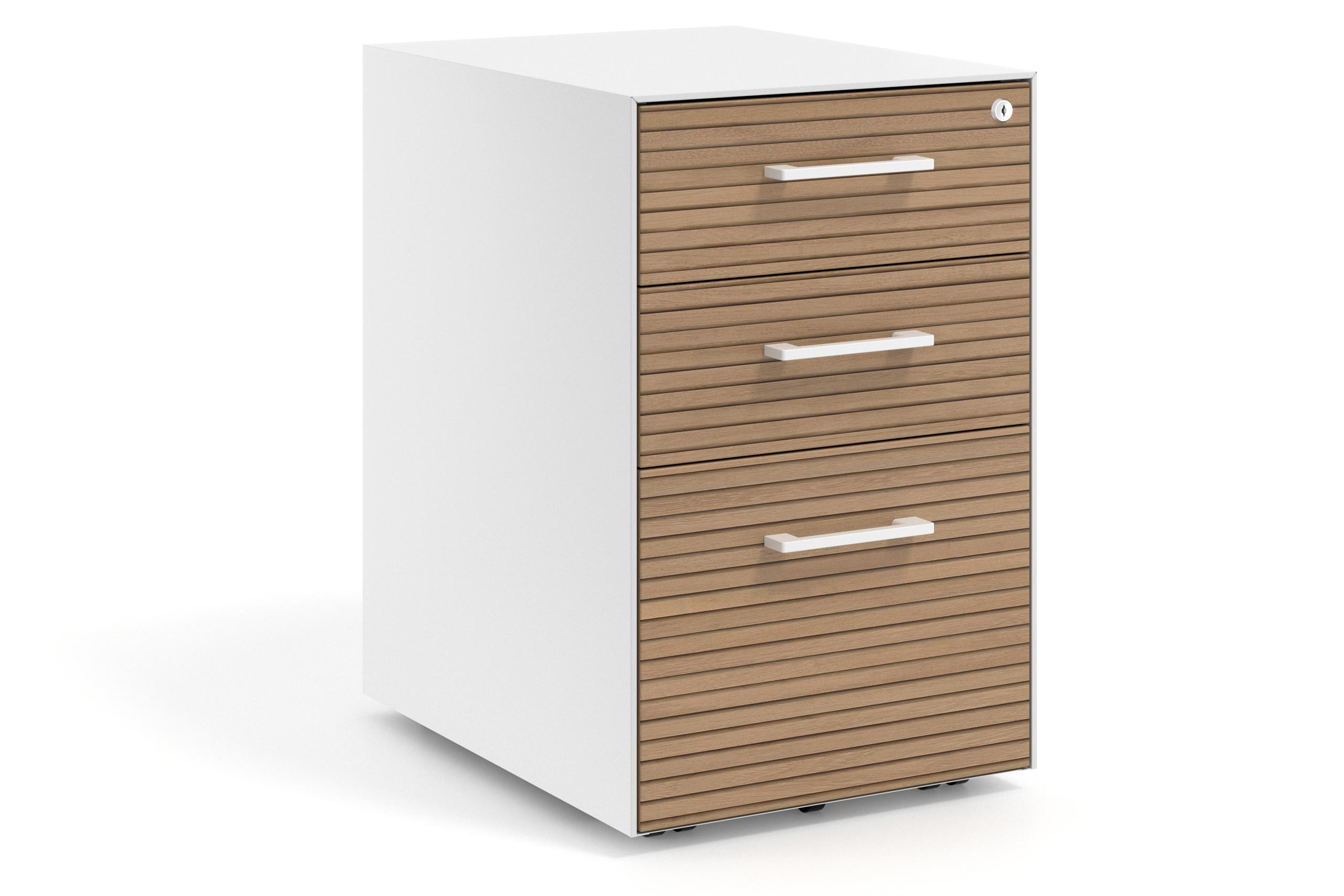 cajonera de escritorio rayado natural strong 2 cajones archivo blanco 1