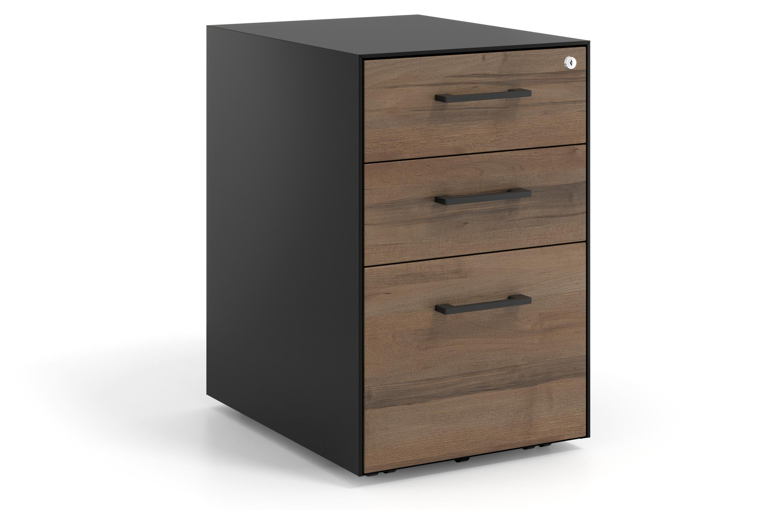 cajonera de escritorio noce sabi strong 2 cajones archivo negro 1