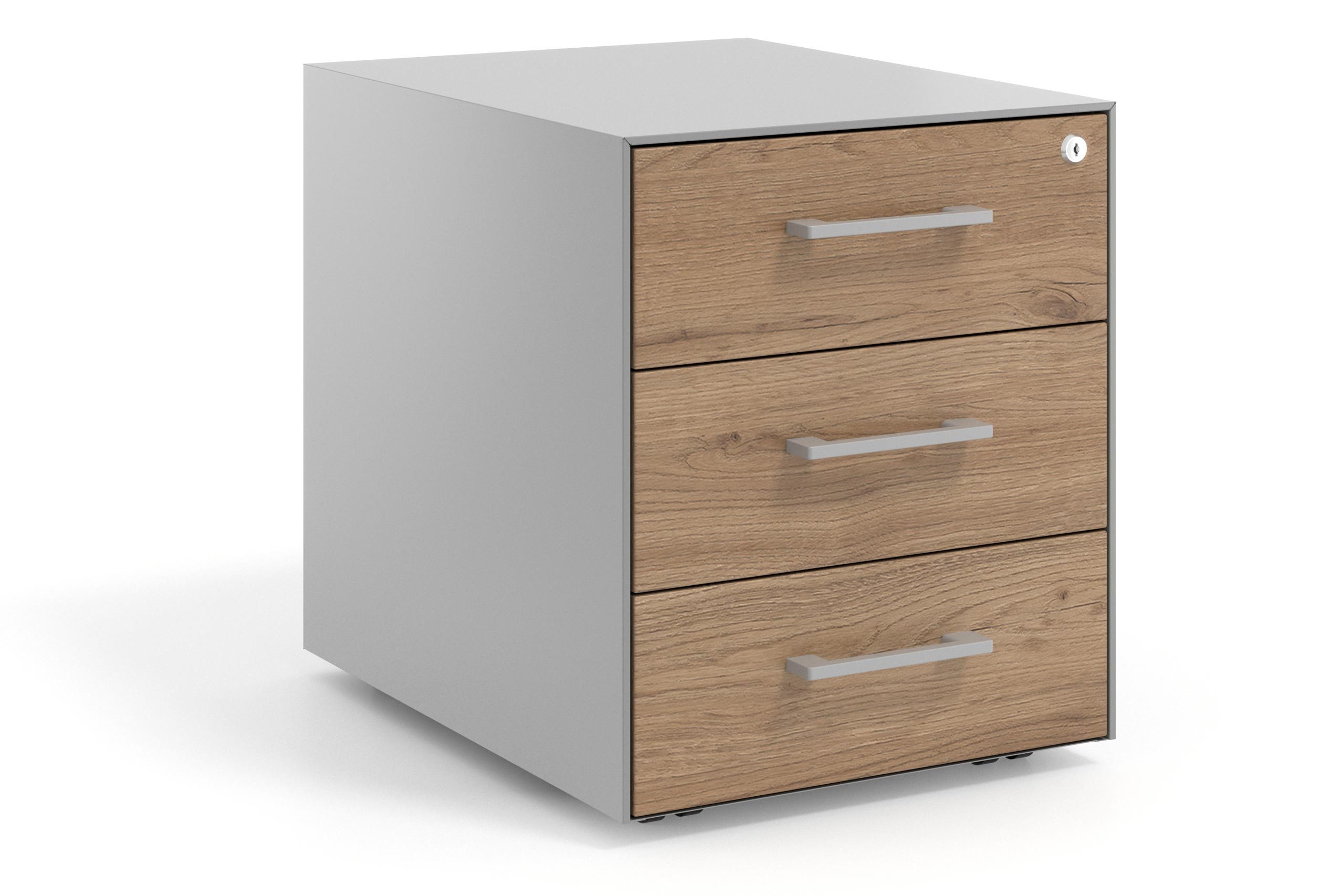 cajonera de escritorio naturale strong 3 cajones aluminio 1