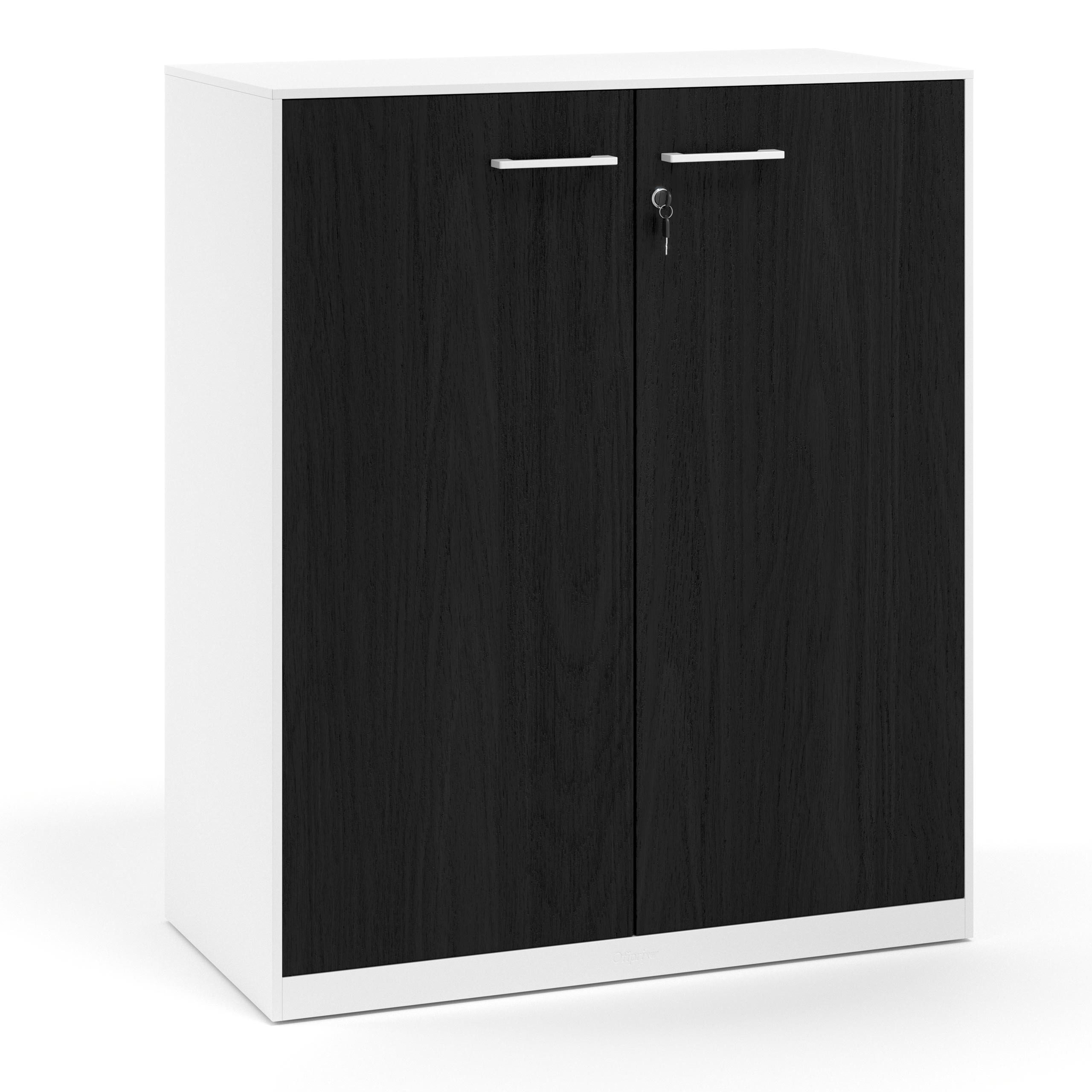 armario de oficina 109x92 bocamina strong puertas de melamina blanco 1