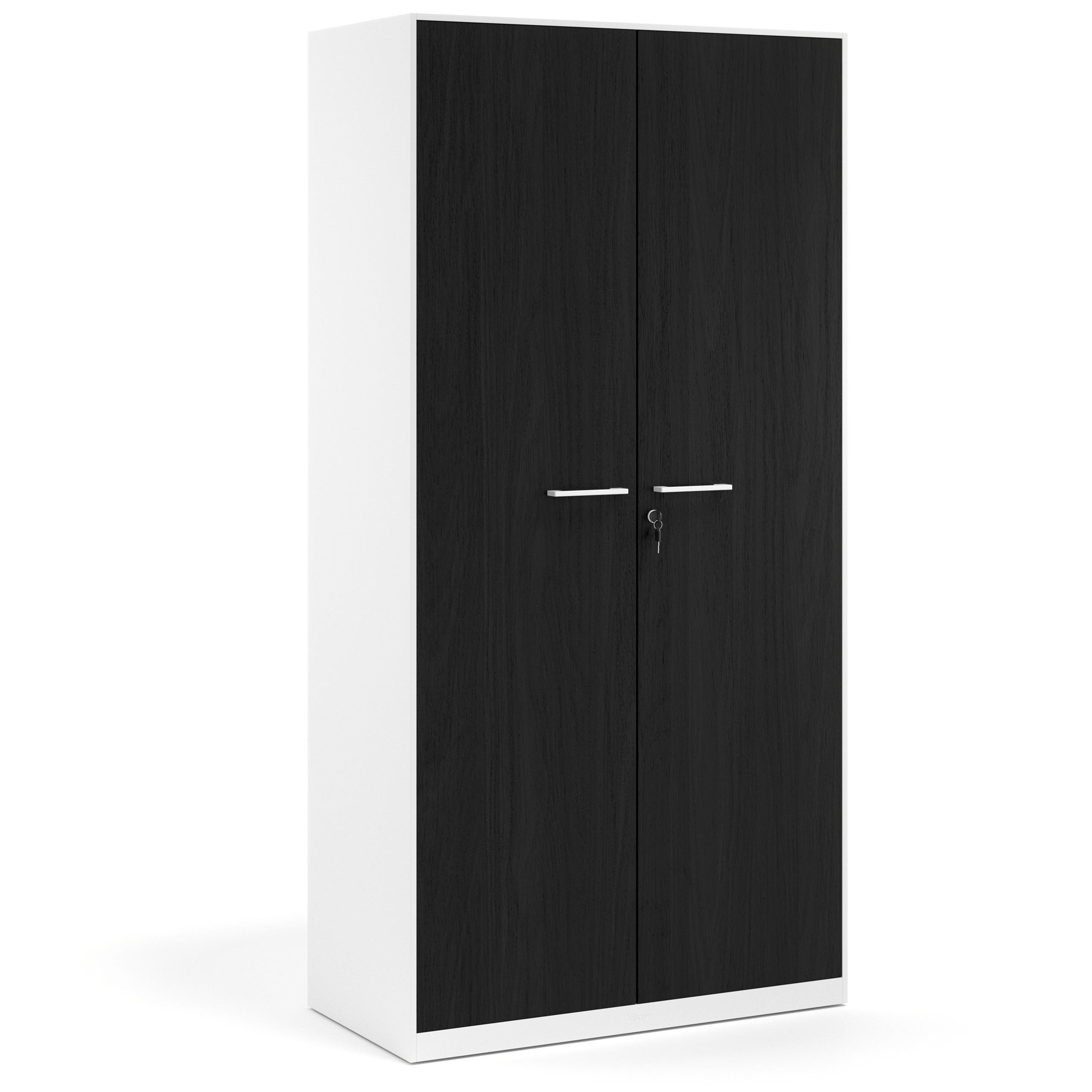 armario de oficina 185x92 bocamina strong puertas de melamina blanco 1