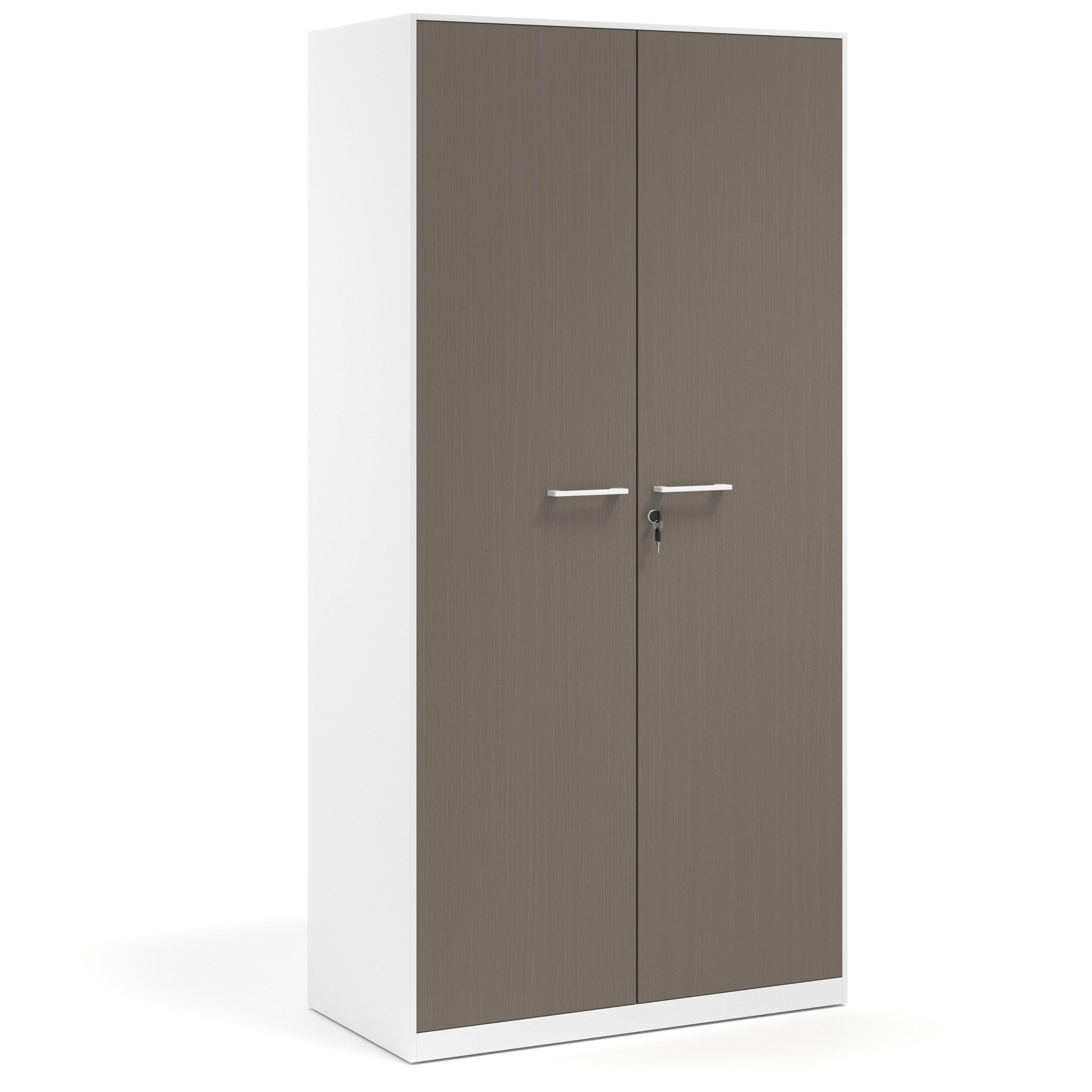 armario de oficina 185x92 etna strong puertas de melamina blanco 1