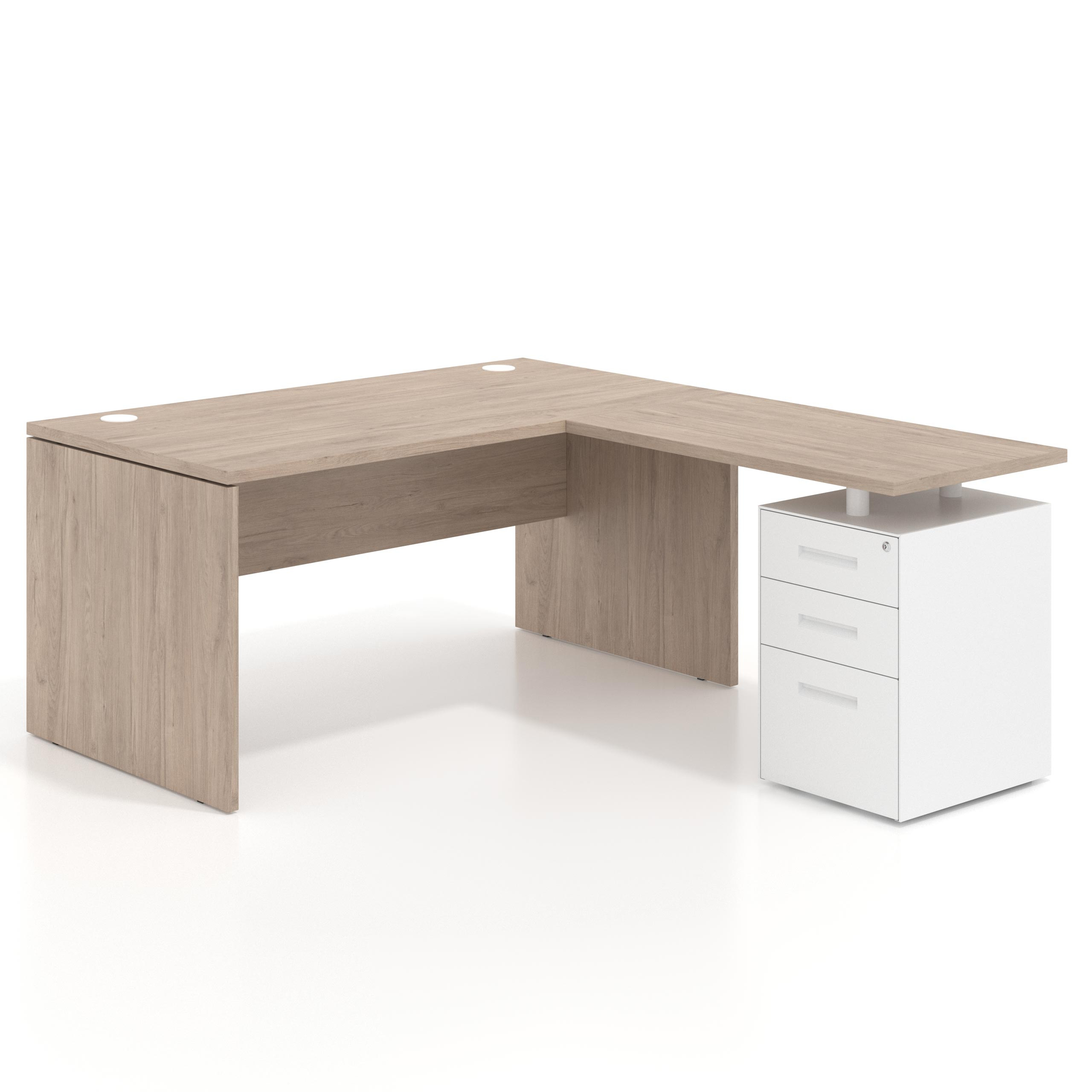 mesa en l 140x180 sahara work mesa fondo 80cm con alacajones 1