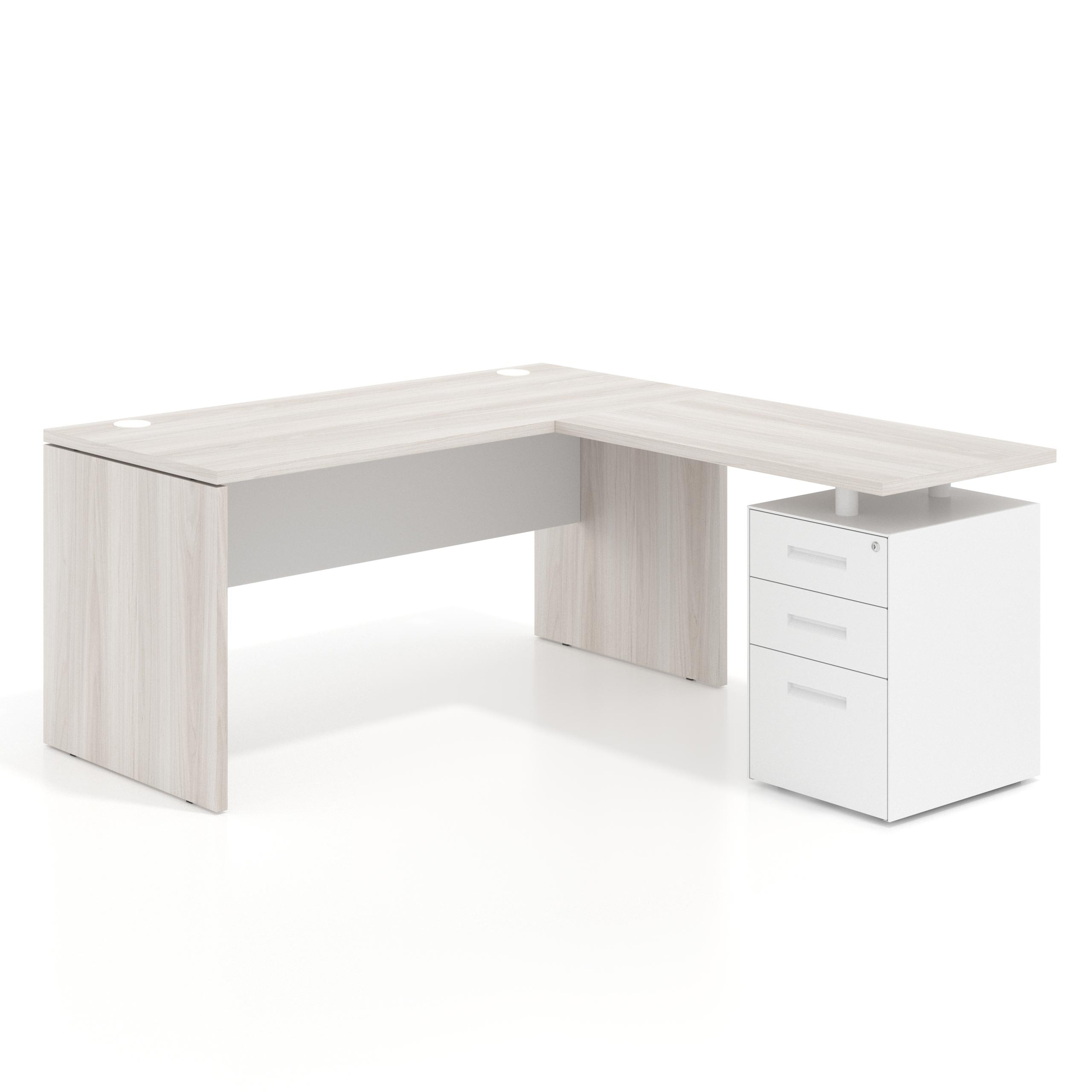 mesa en l 140x168 california blanco mate work mesa fondo 68cm con alacajones 1