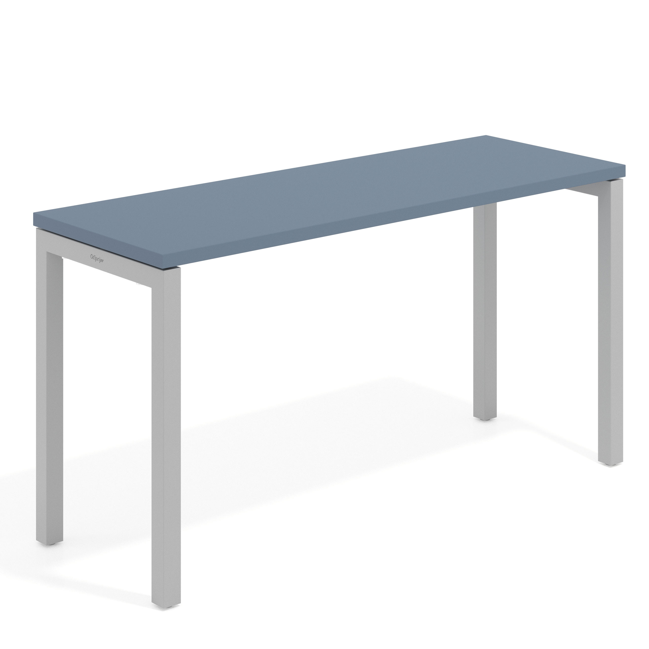 mesa de escritorio 100x50 azul talco kube mesa individual fondo 50cm recto 1