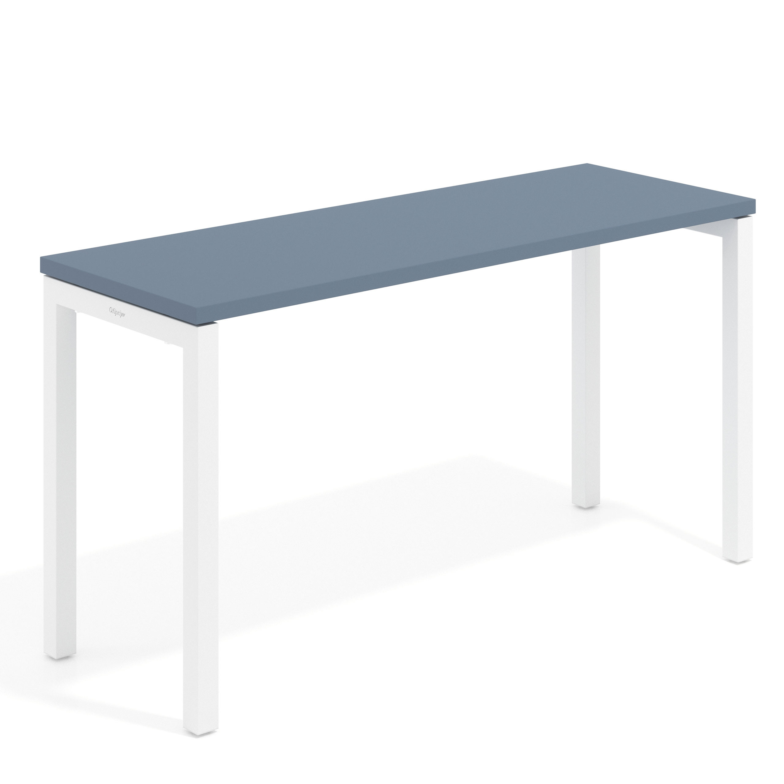 mesa de escritorio 100x50 azul talco kube mesa individual fondo 50cm recto 1