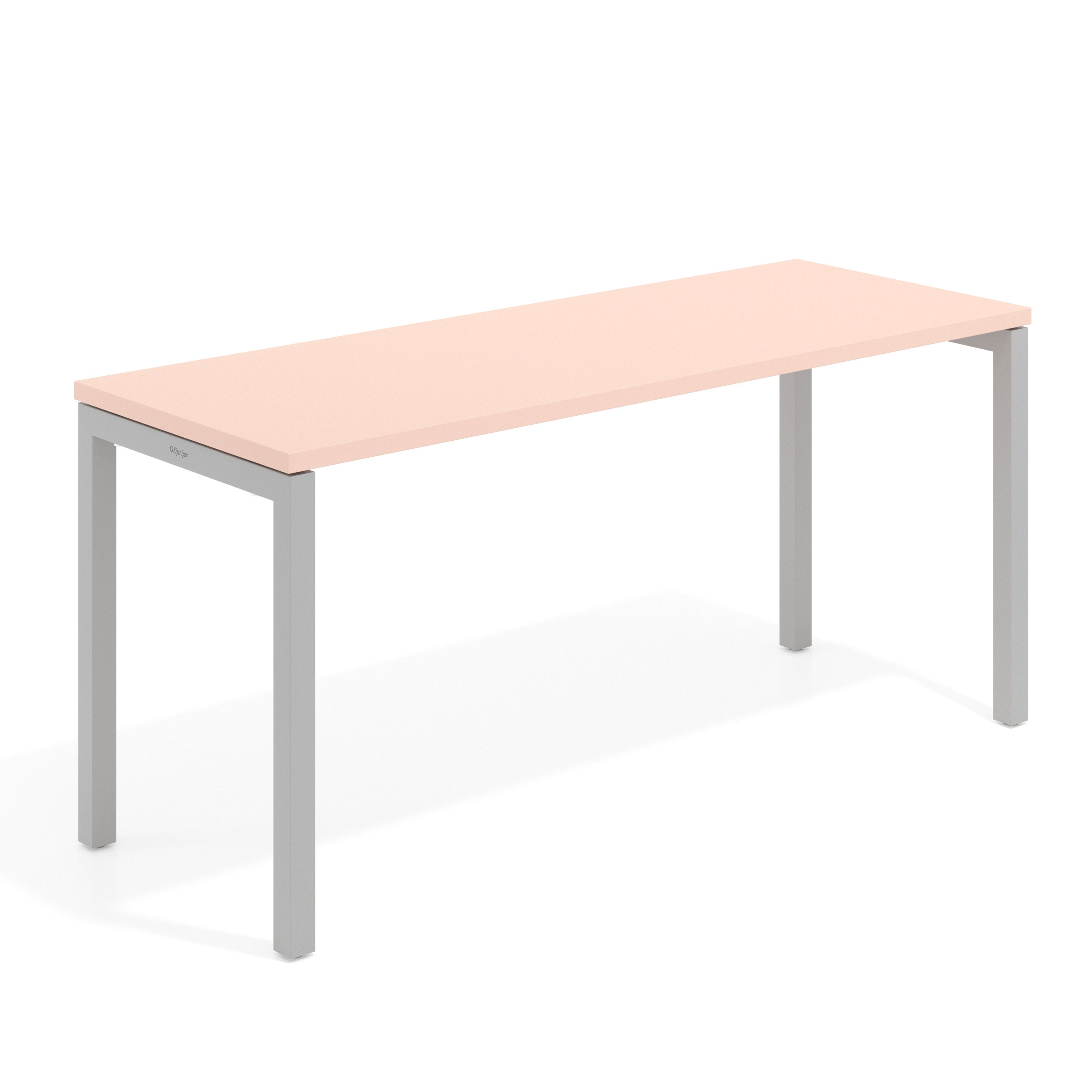 mesa de escritorio 100x60 rosa nube kube mesa individual fondo 60cm recto 1