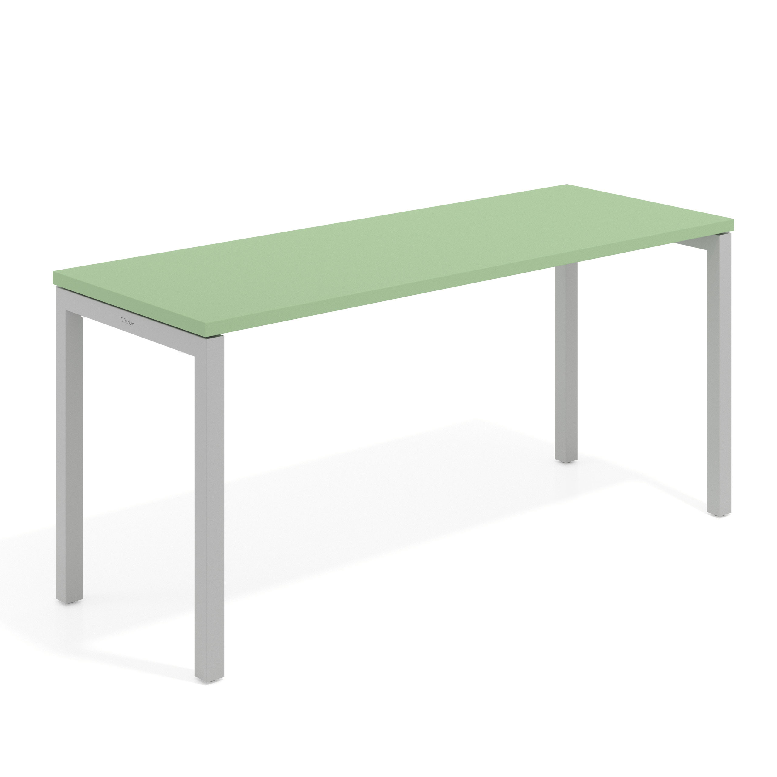 mesa de escritorio 100x60 verde talco kube mesa individual fondo 60cm recto 1