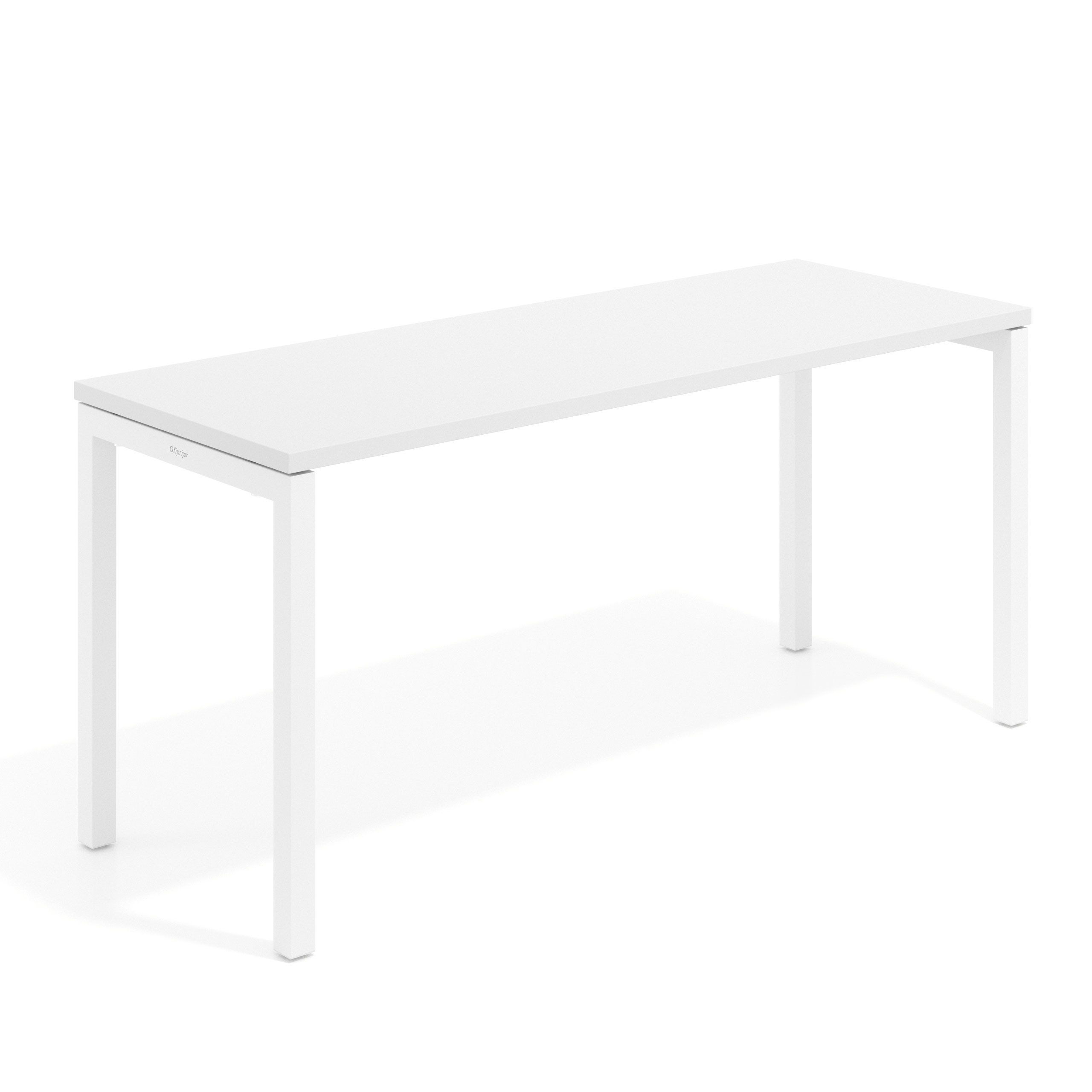 mesa de escritorio 100x60 blanco mate kube mesa individual fondo 60cm recto 1