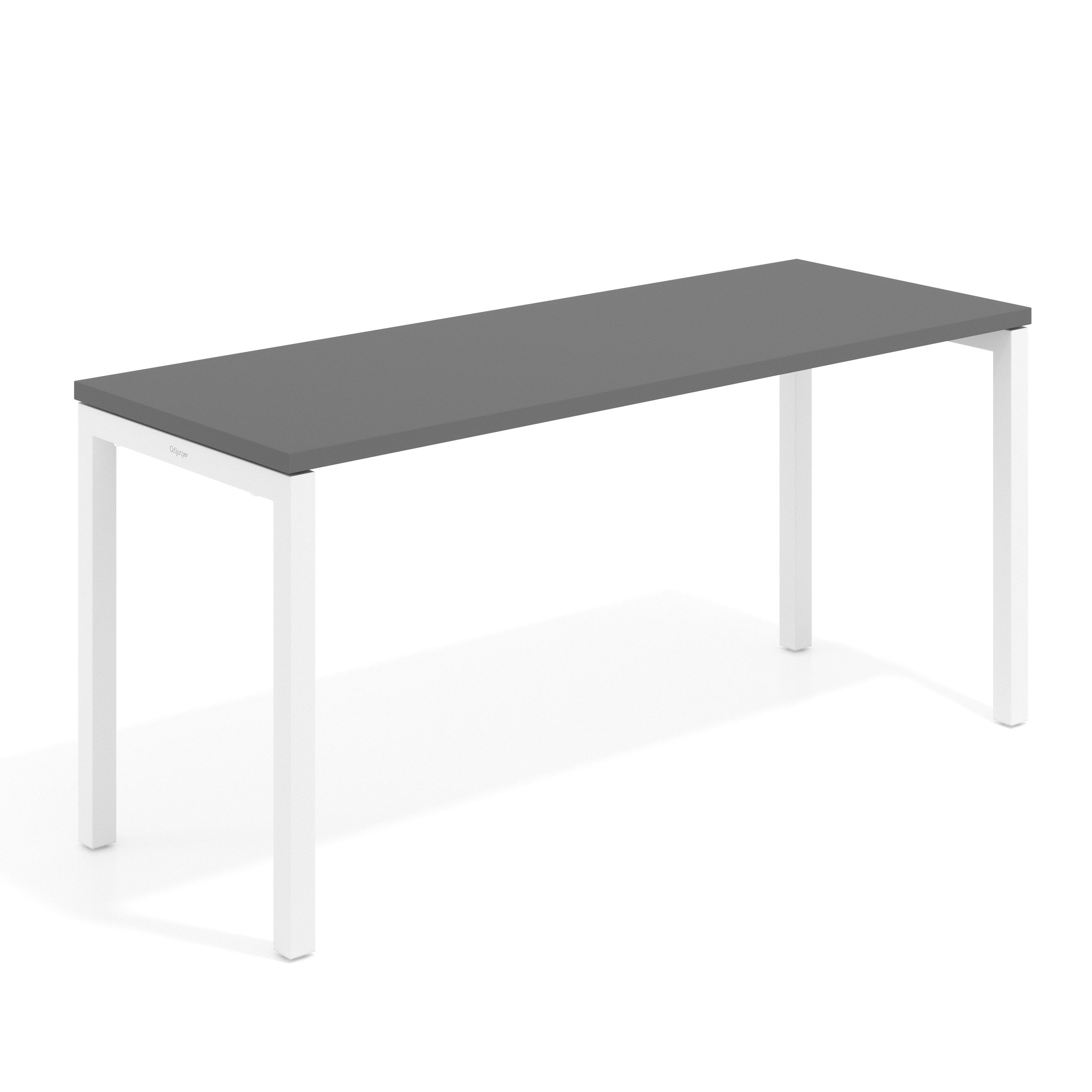 mesa de escritorio 100x60 gris tormenta kube mesa individual fondo 60cm recto 1