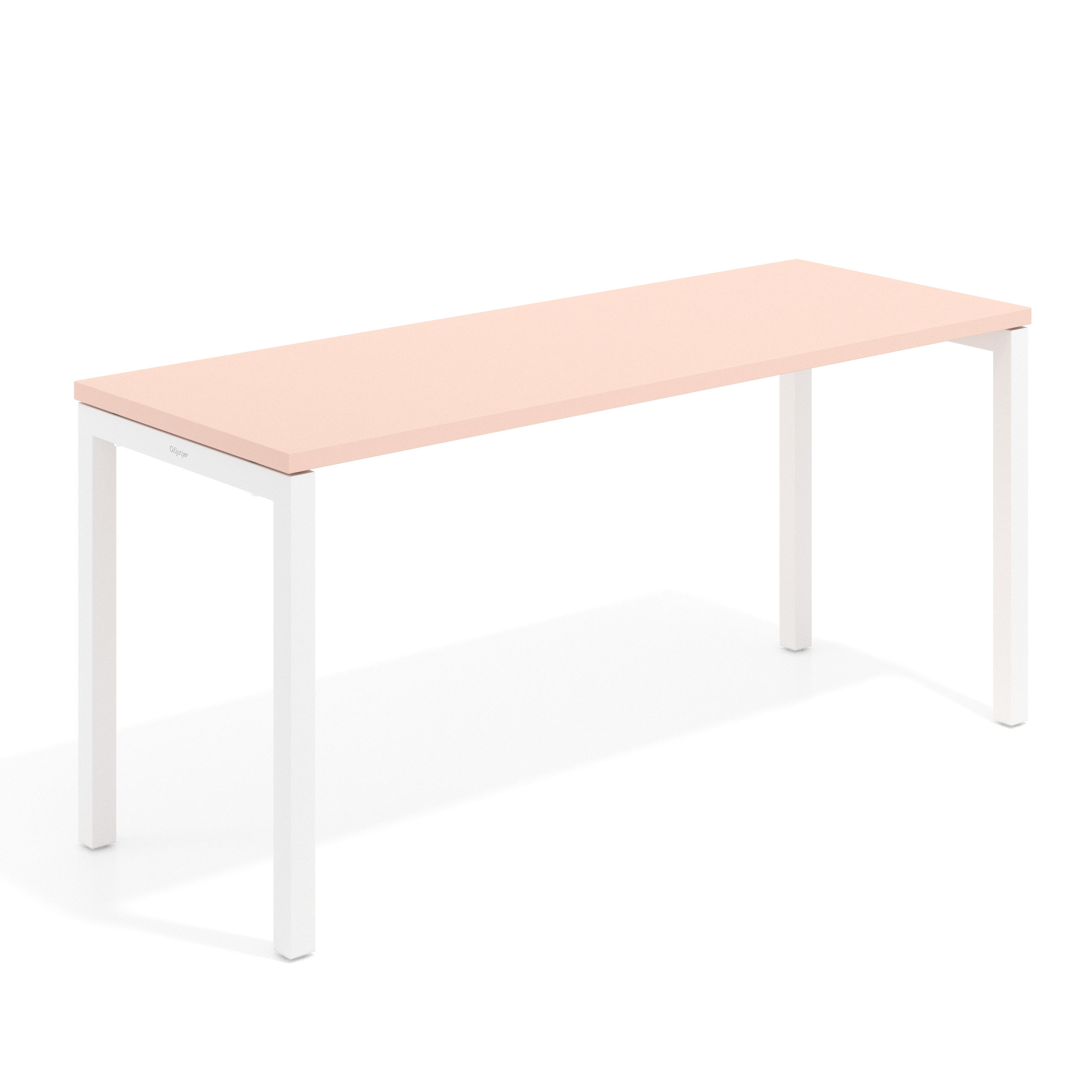 mesa de escritorio 100x60 rosa nube kube mesa individual fondo 60cm recto 1