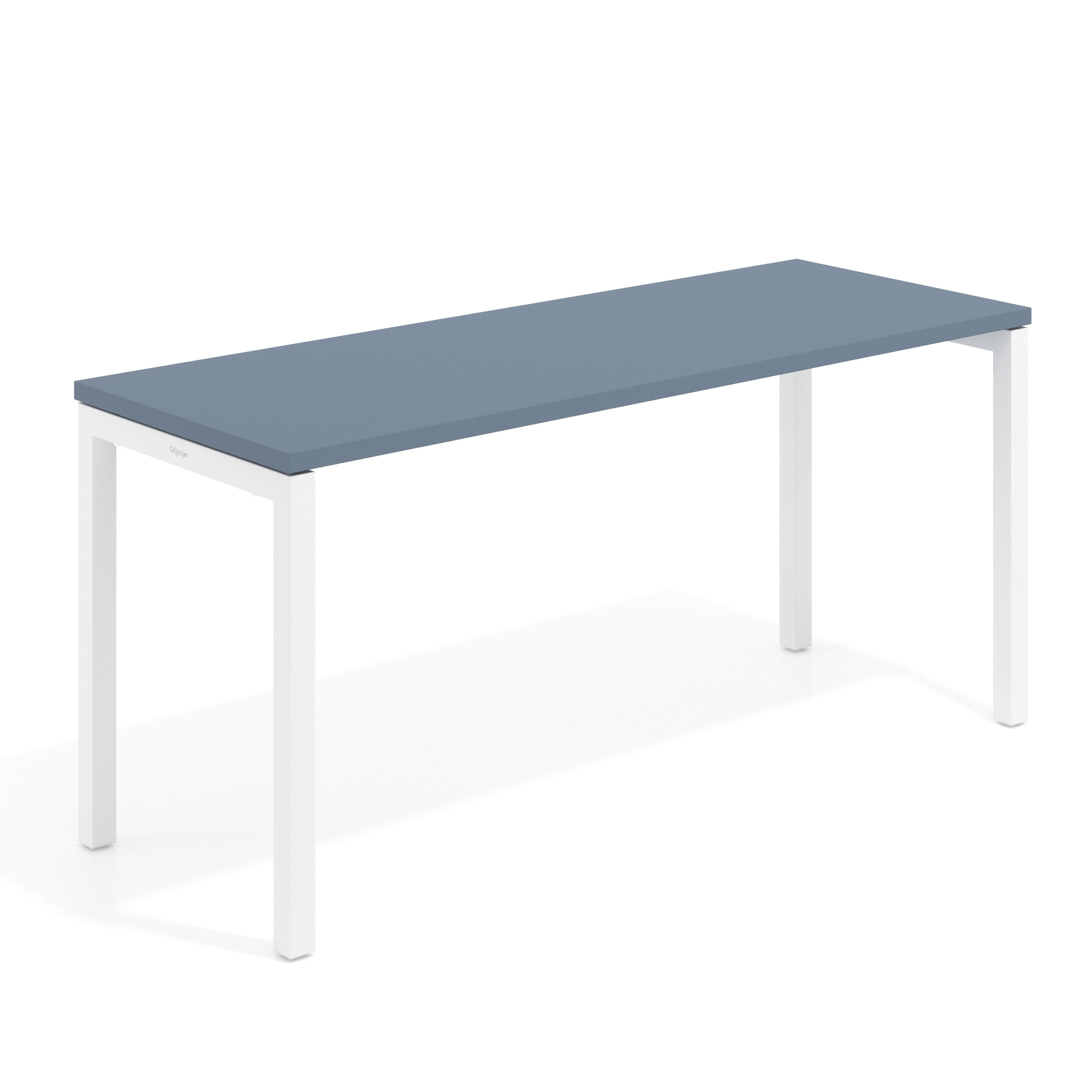 mesa de escritorio 180x60 azul talco kube mesa individual fondo 60cm recto 1