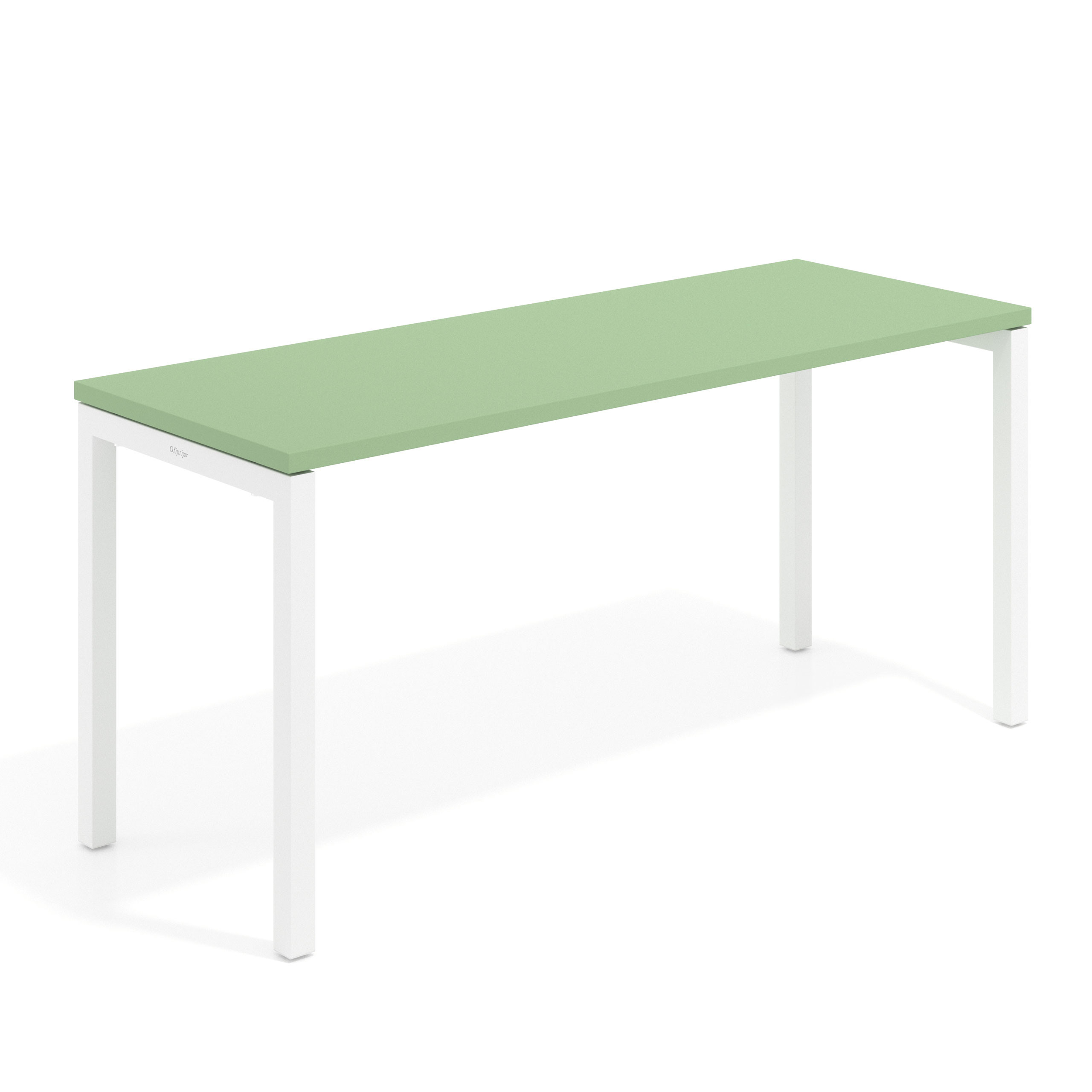 mesa de escritorio 120x60 verde talco kube mesa individual fondo 60cm recto 1