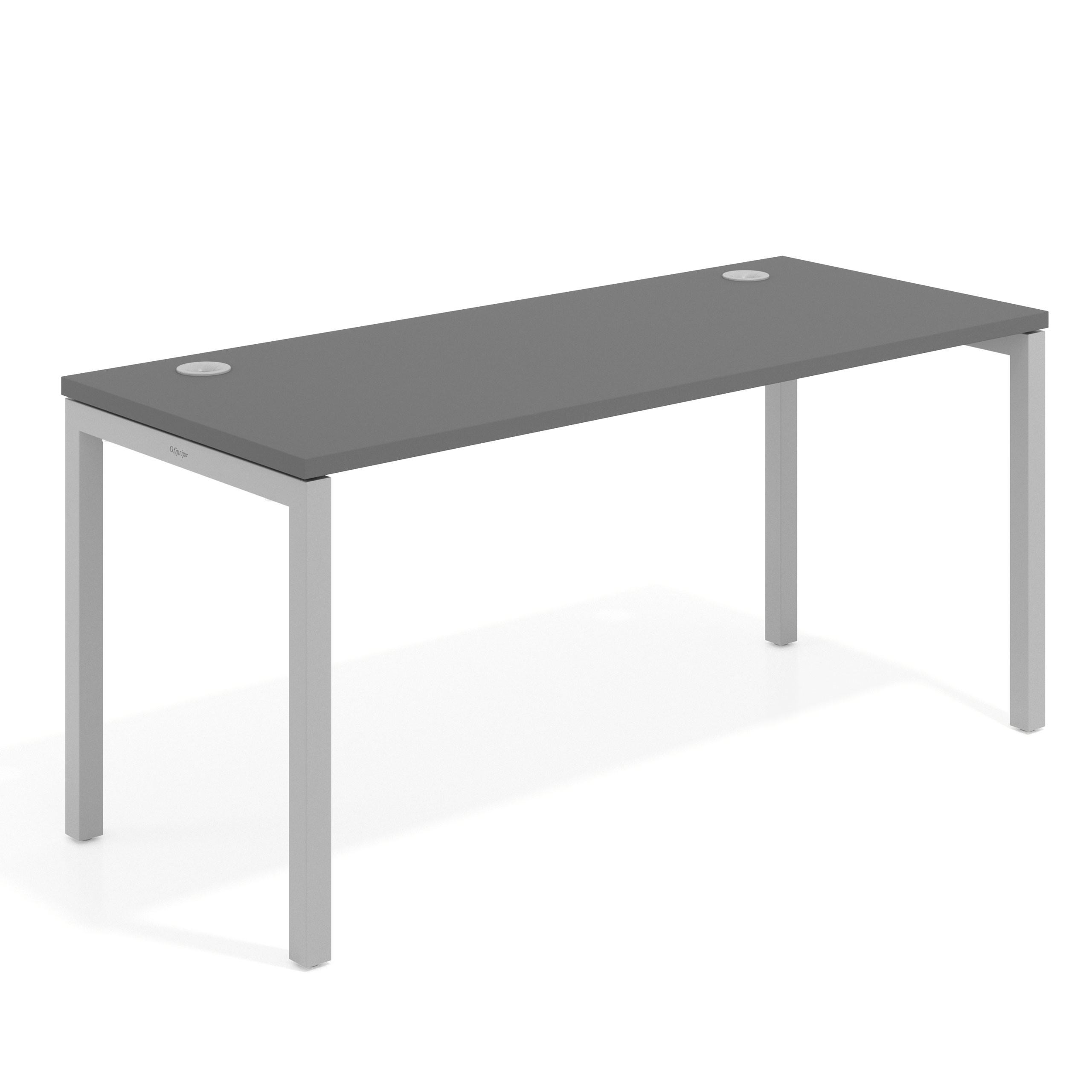 mesa de escritorio 140x68 gris tormenta kube mesa individual fondo 68cm recto 1