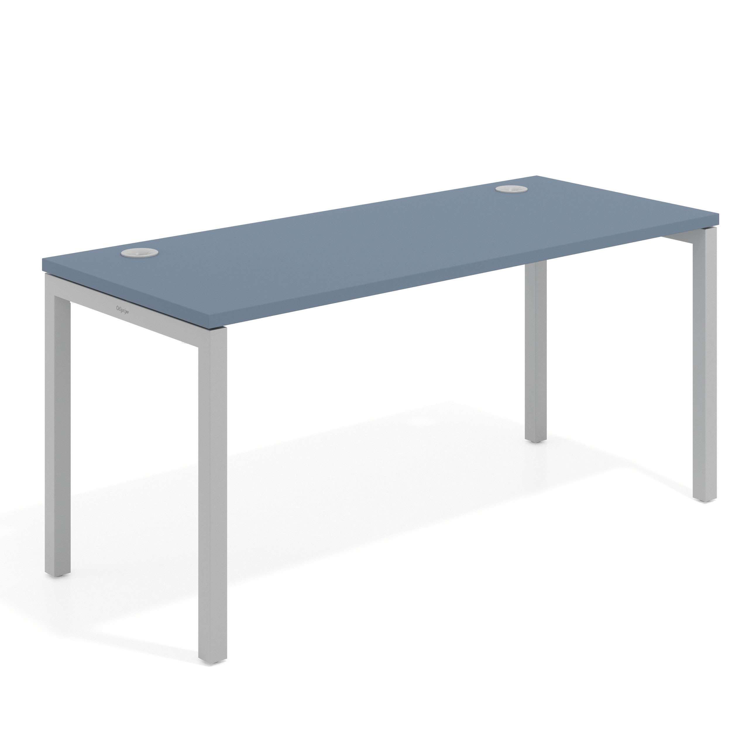 mesa de escritorio 100x68 azul talco kube mesa individual fondo 68cm recto 1