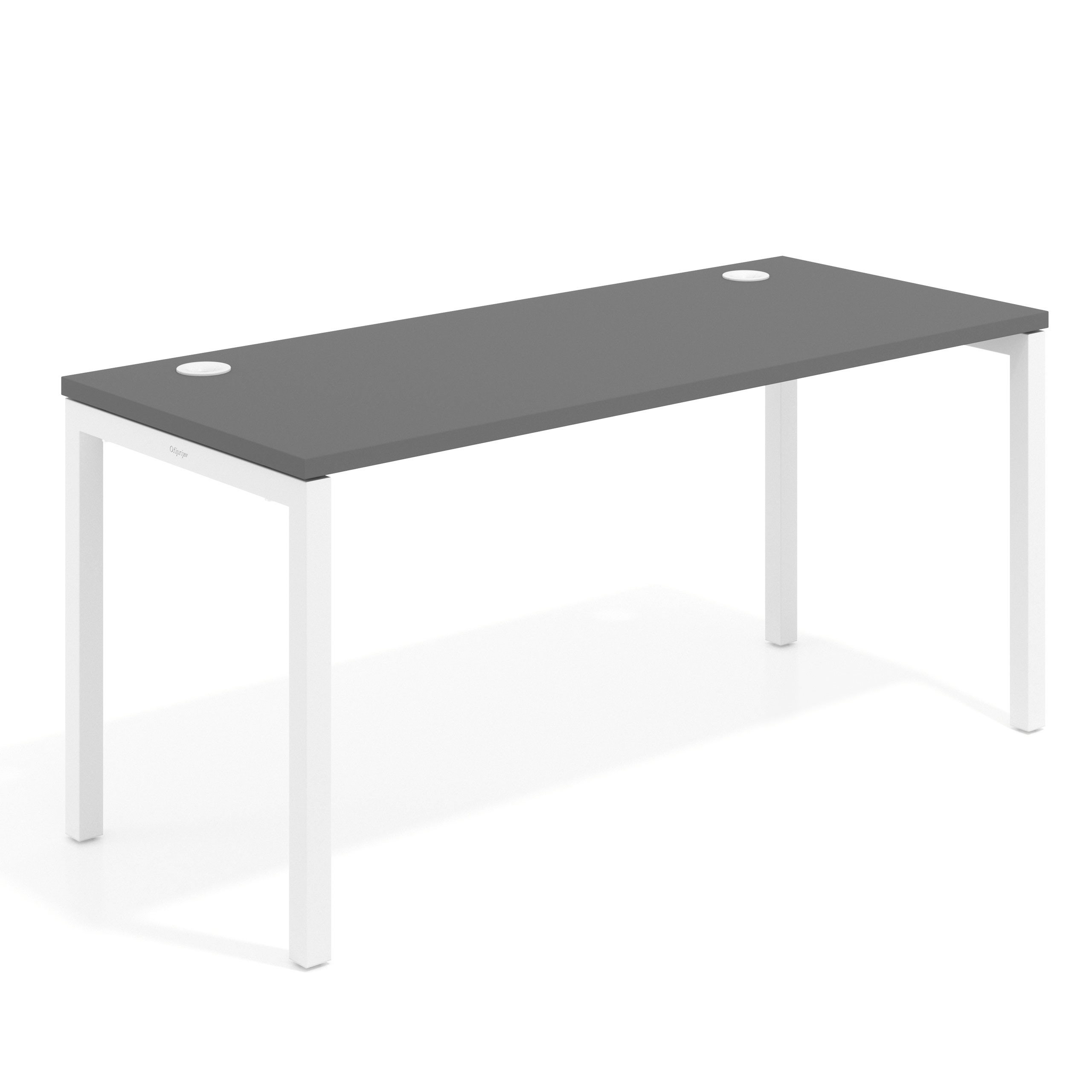 mesa de escritorio 140x68 gris tormenta kube mesa individual fondo 68cm recto 1