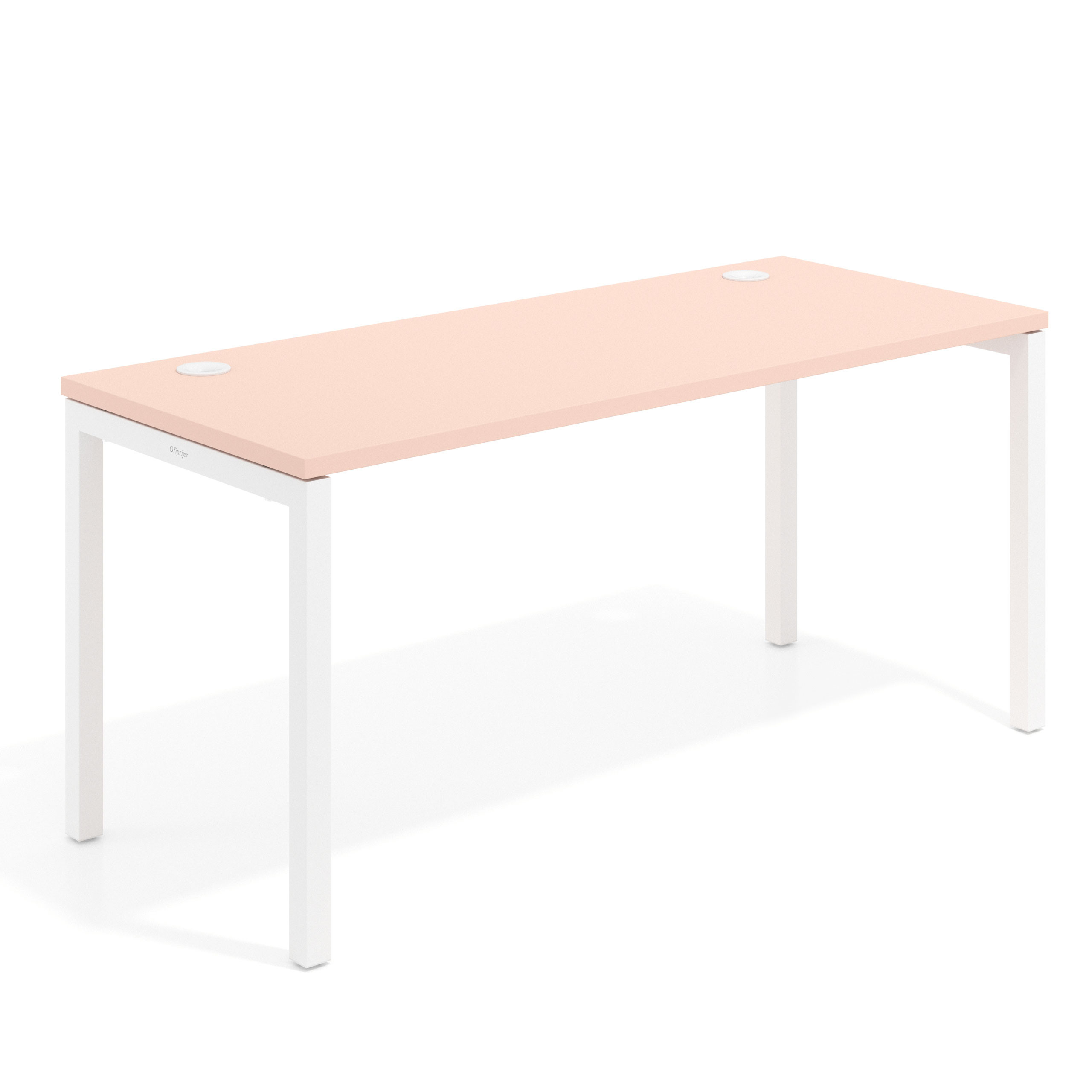 mesa de escritorio 100x68 rosa nube kube mesa individual fondo 68cm recto 1