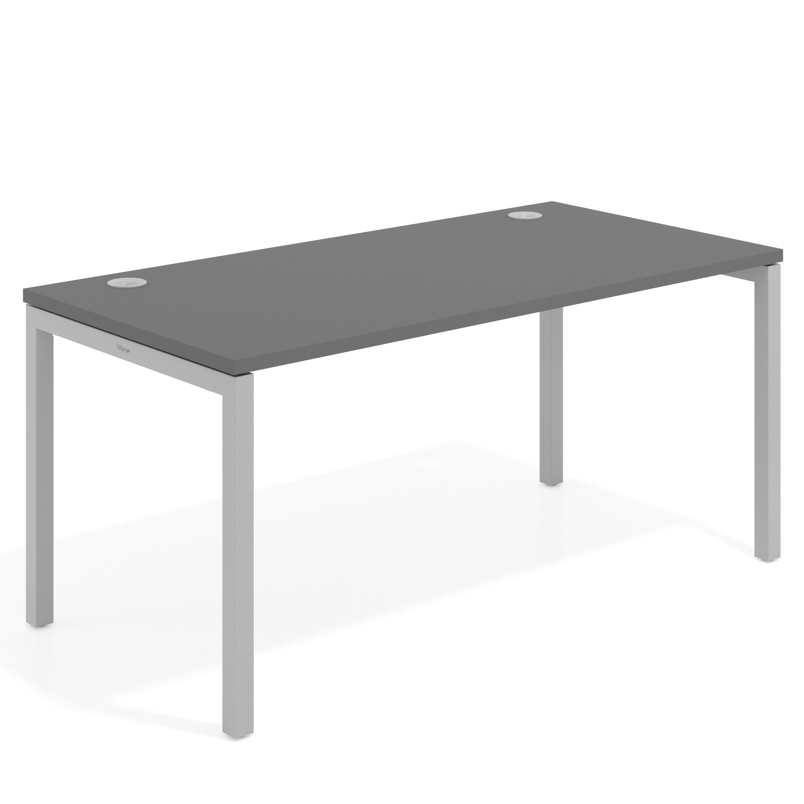 mesa de escritorio 100x80 gris tormenta kube mesa individual fondo 80cm recto 1