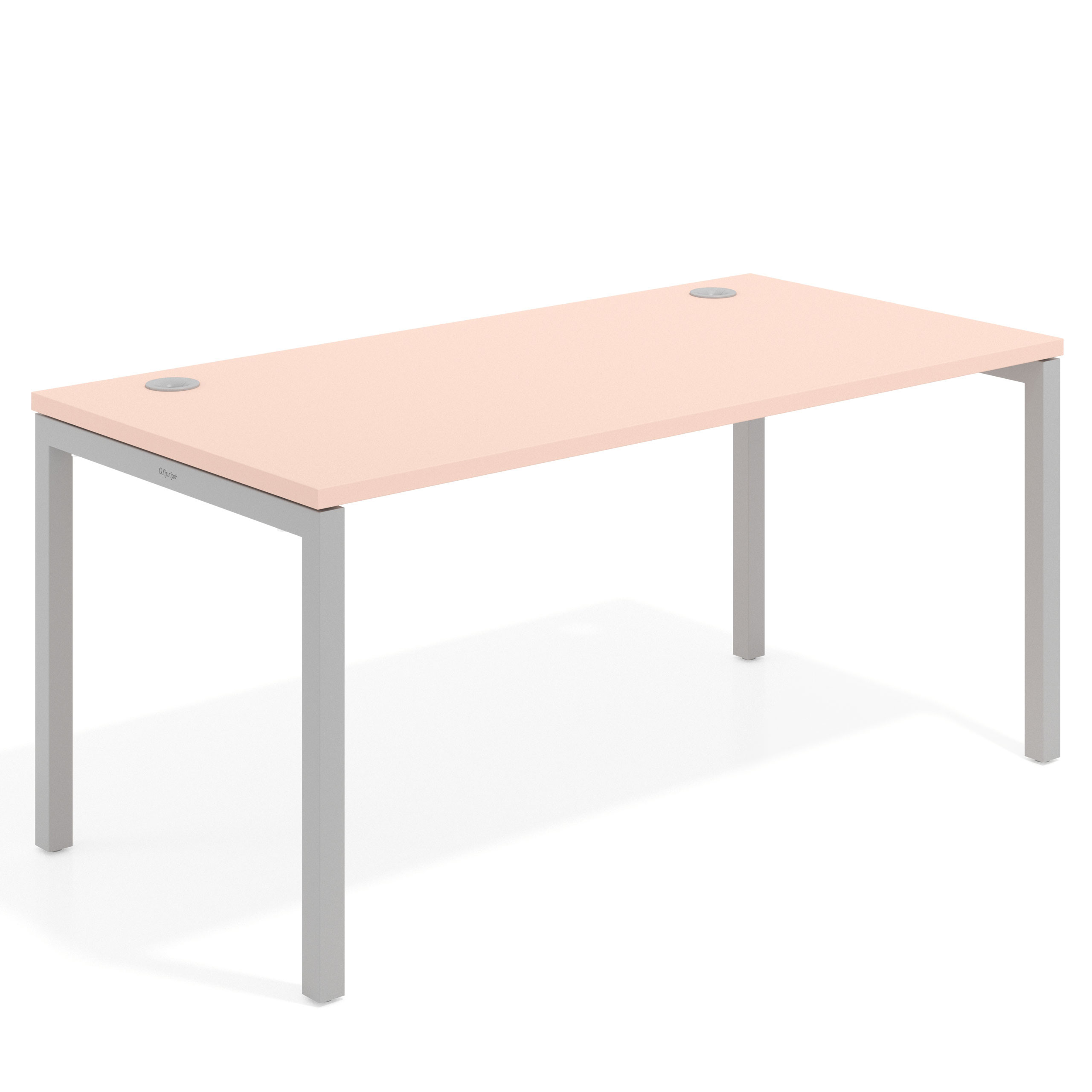 mesa de escritorio 100x80 rosa nube kube mesa individual fondo 80cm recto 1