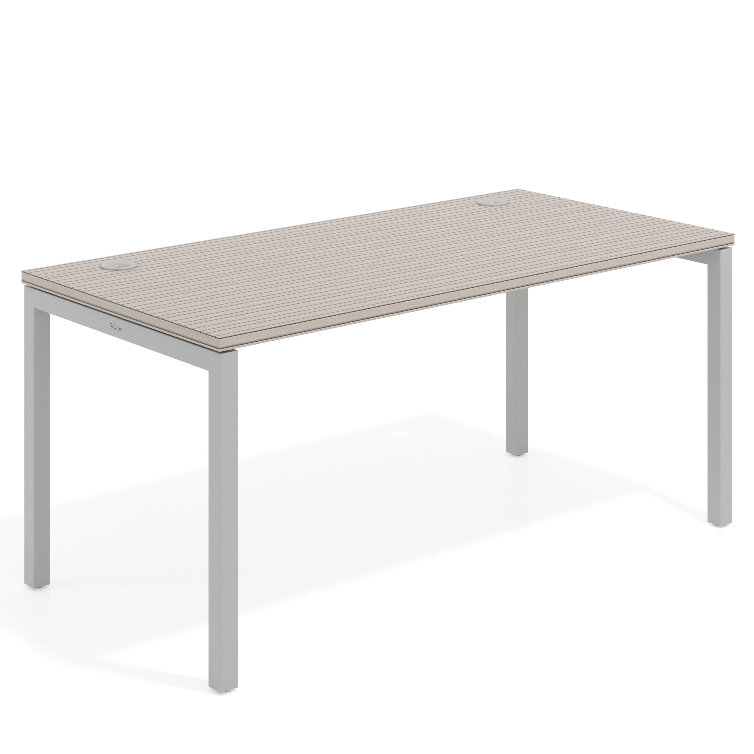 mesa de escritorio 100x80 rayado coco kube mesa individual fondo 80cm recto 1