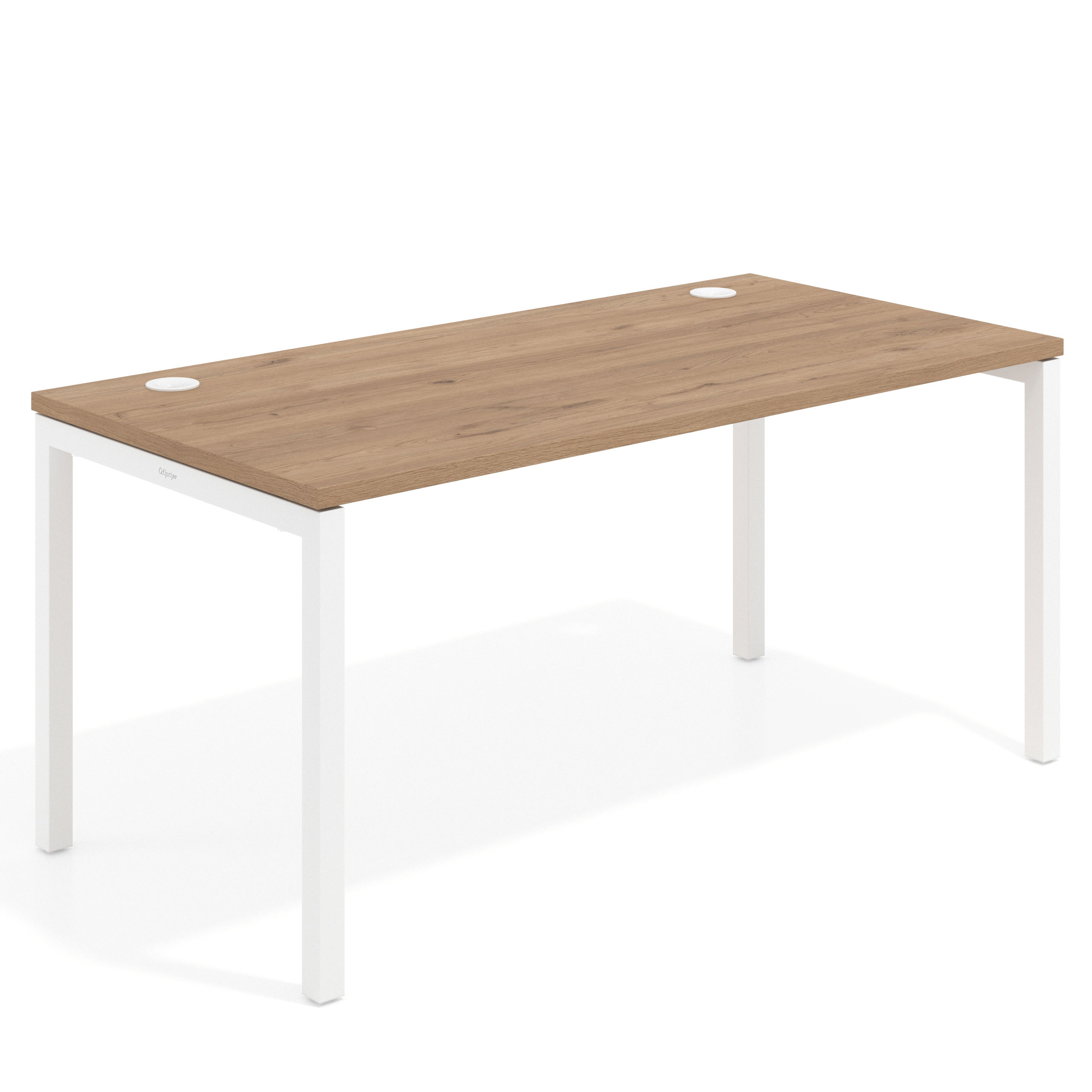 mesa de escritorio 100x80 naturale kube mesa individual fondo 80cm recto 1