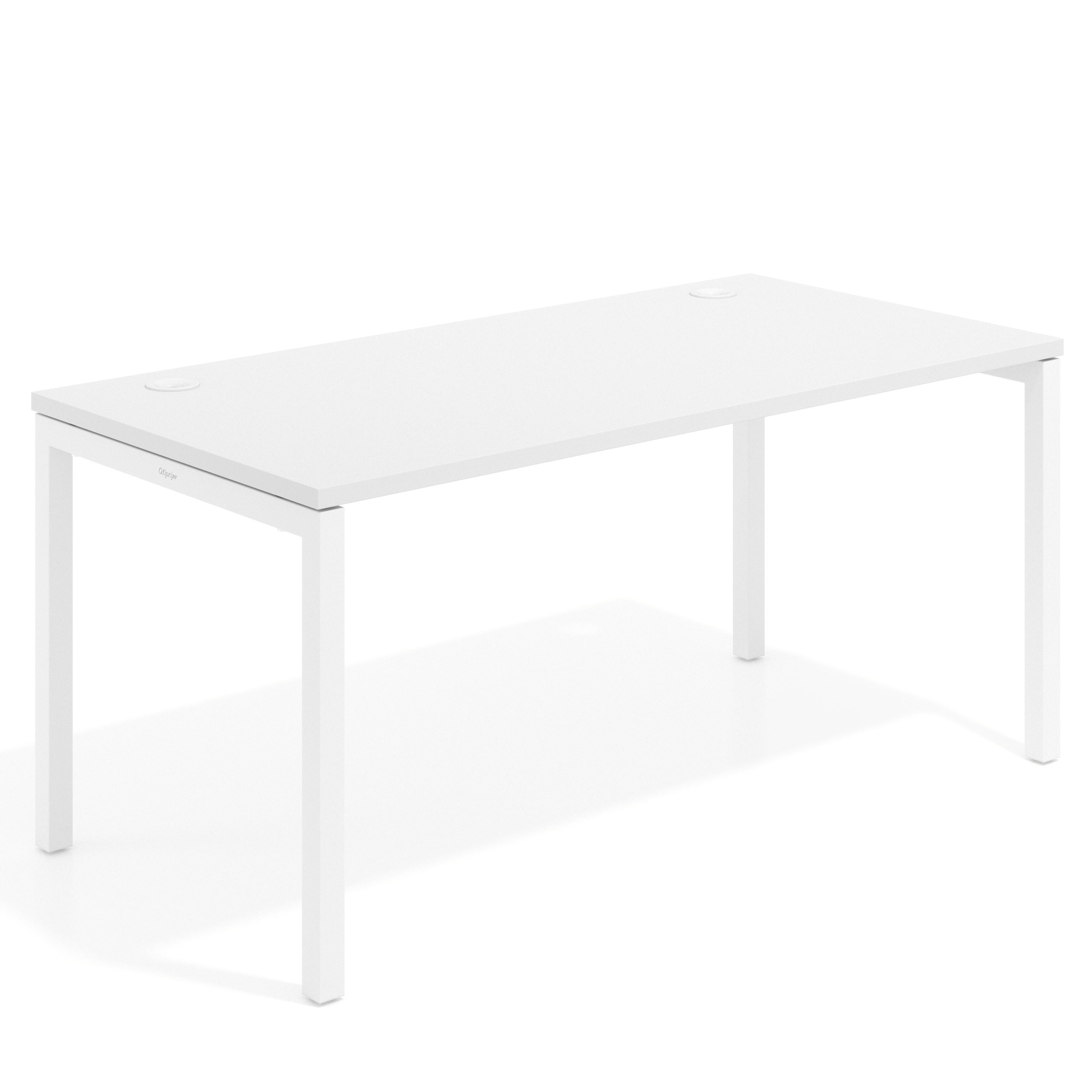 mesa de escritorio 100x80 blanco mate kube mesa individual fondo 80cm recto 1