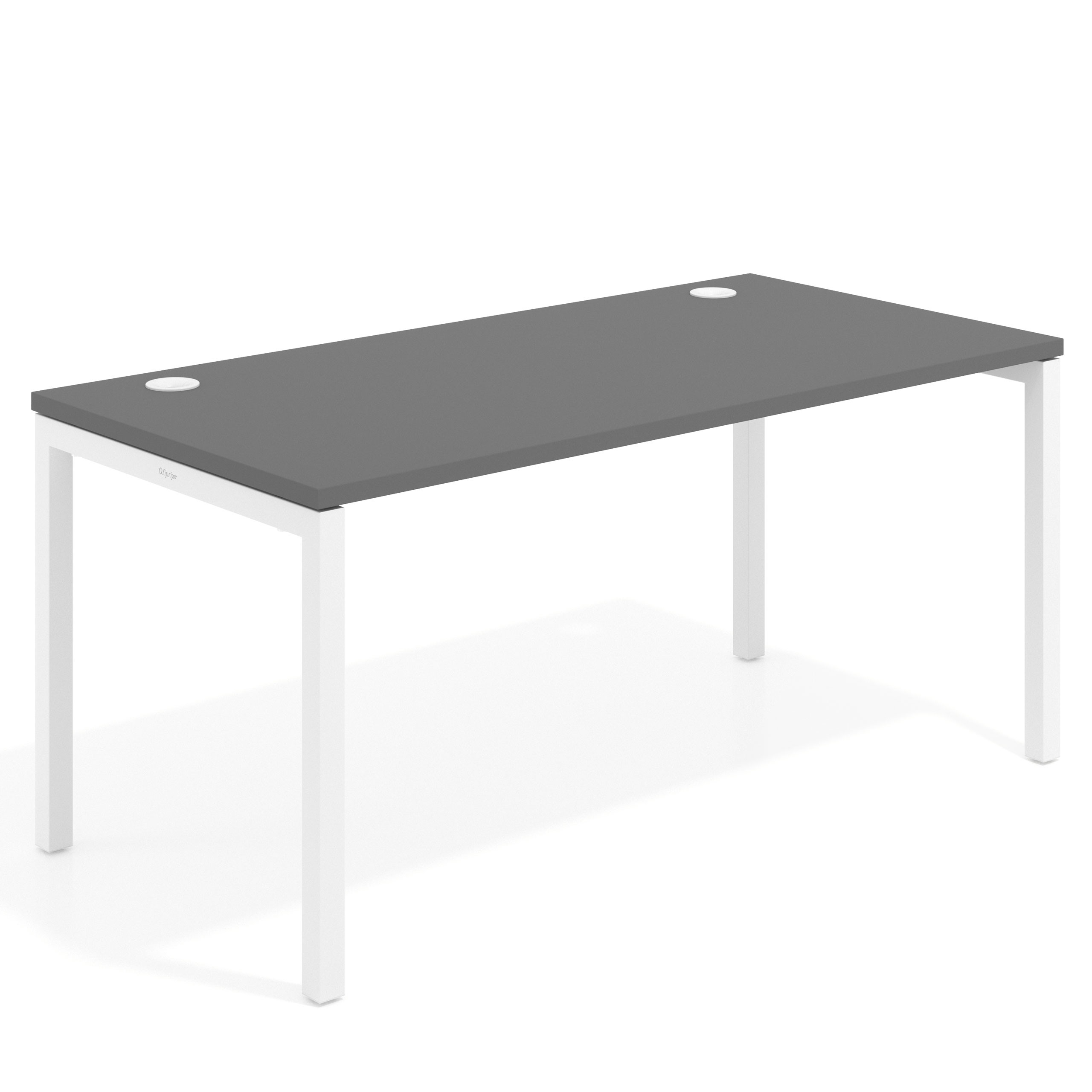 mesa de escritorio 100x80 gris tormenta kube mesa individual fondo 80cm recto 1