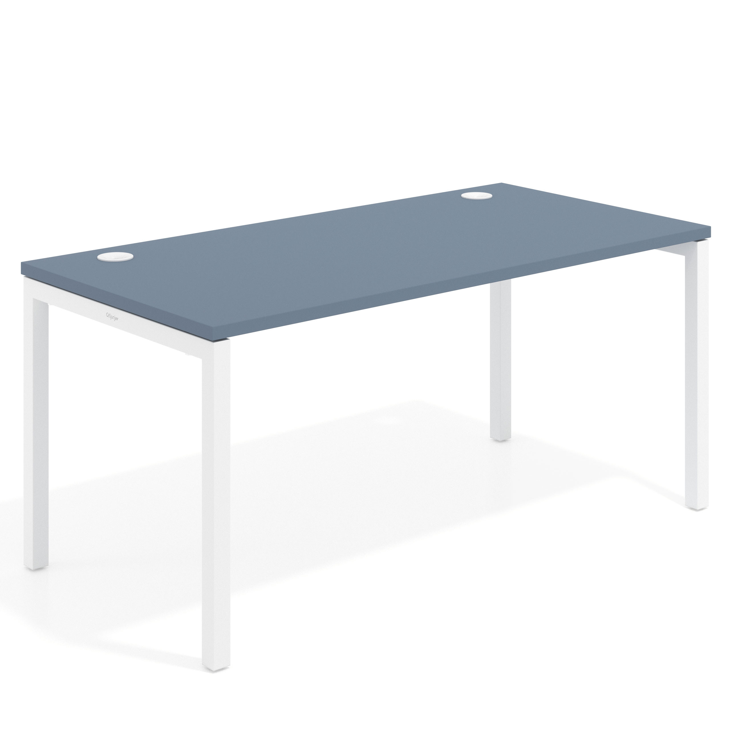 mesa de escritorio 100x80 azul talco kube mesa individual fondo 80cm recto 1