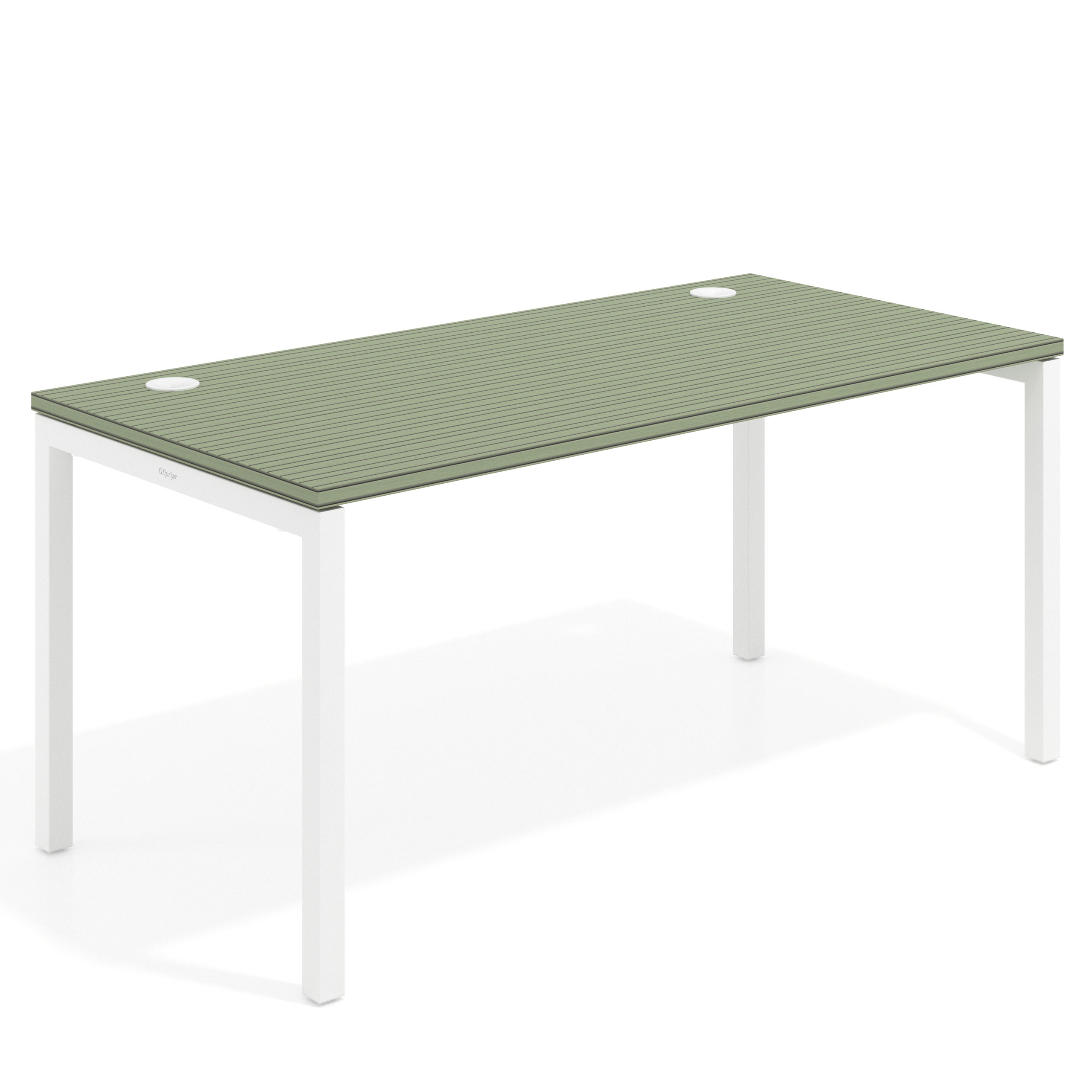 mesa de escritorio 100x80 rayado sauce kube mesa individual fondo 80cm recto 1