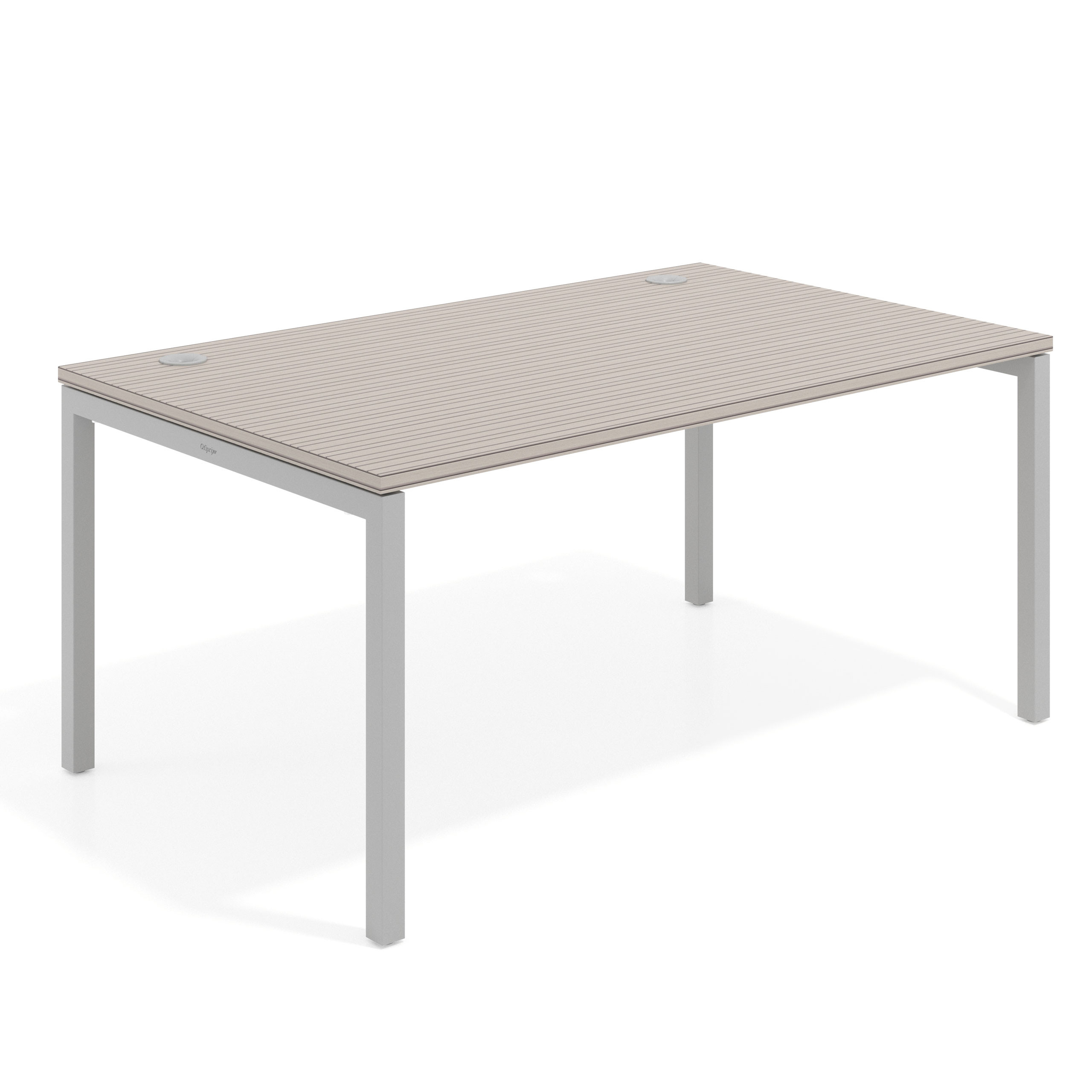 mesa de escritorio 100x100 rayado coco kube mesa individual fondo 100cm recto 1