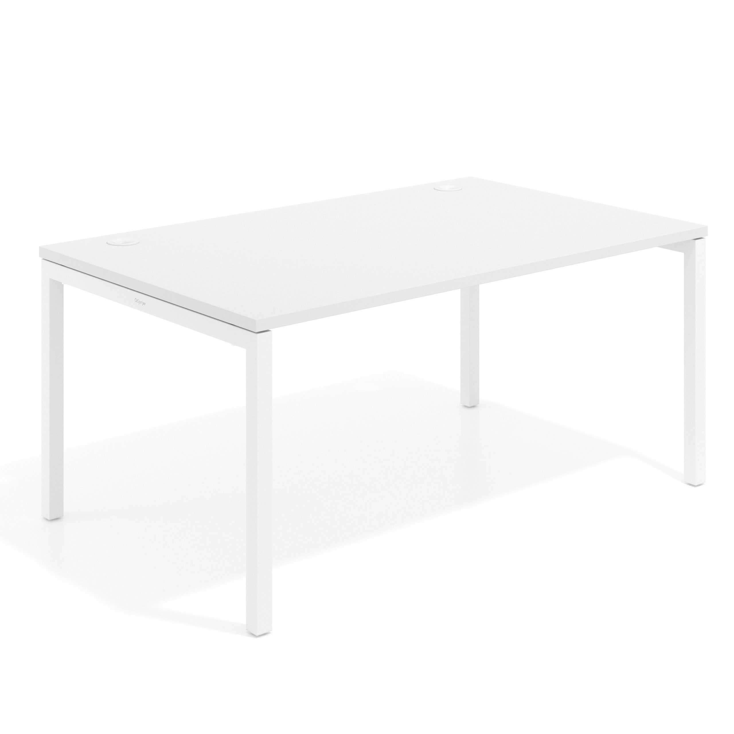 mesa de escritorio 100x100 blanco mate kube mesa individual fondo 100cm recto 1