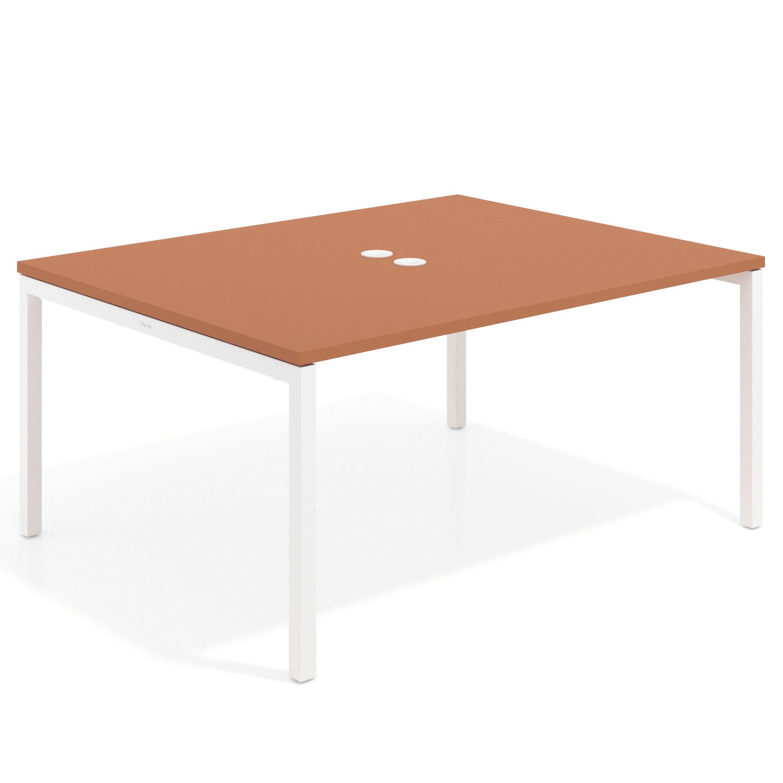 mesa co working 120x126 terracota kube mesa coworking fondo 126cm recto 1