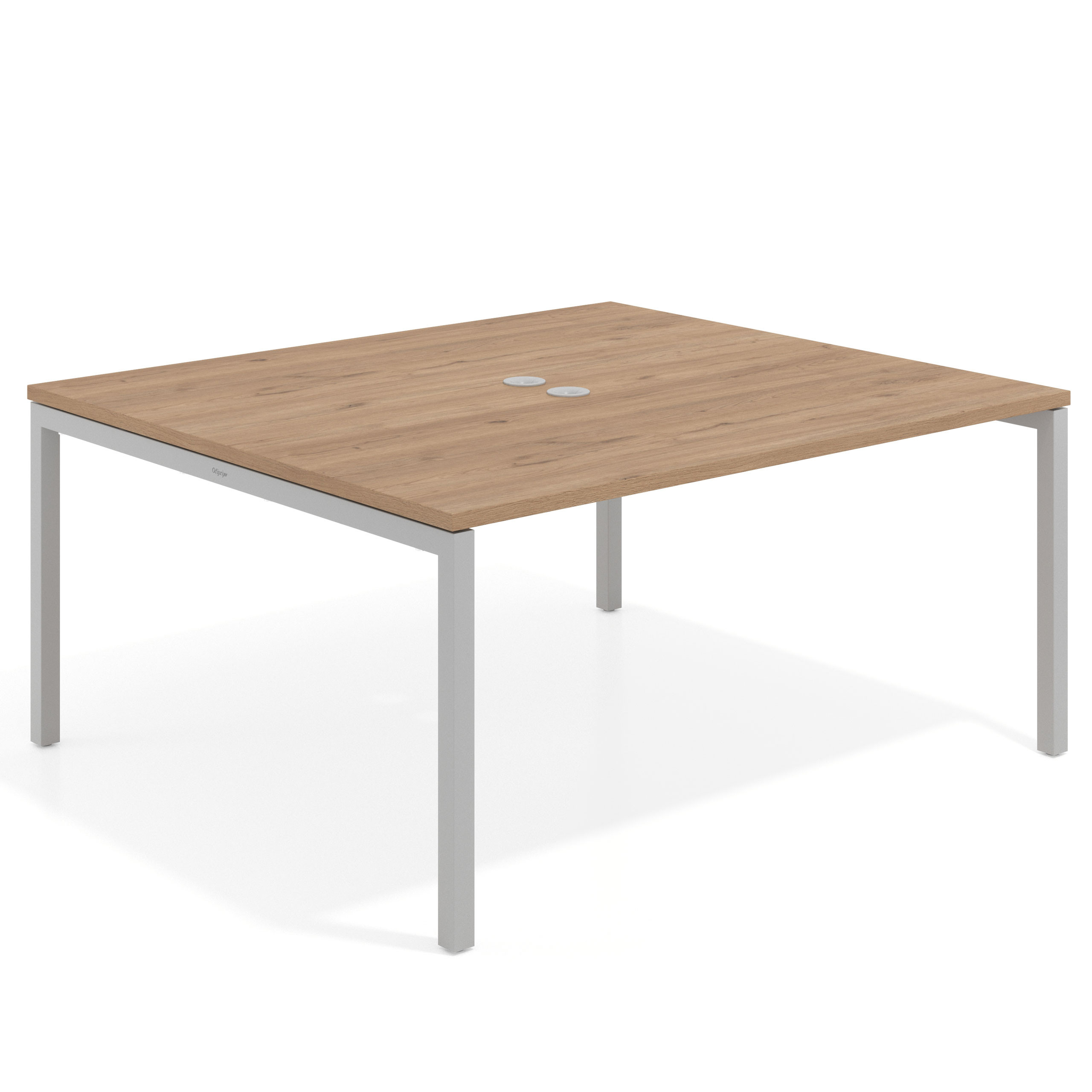 mesa co working 120x142 naturale kube mesa coworking fondo 142cm recto 1