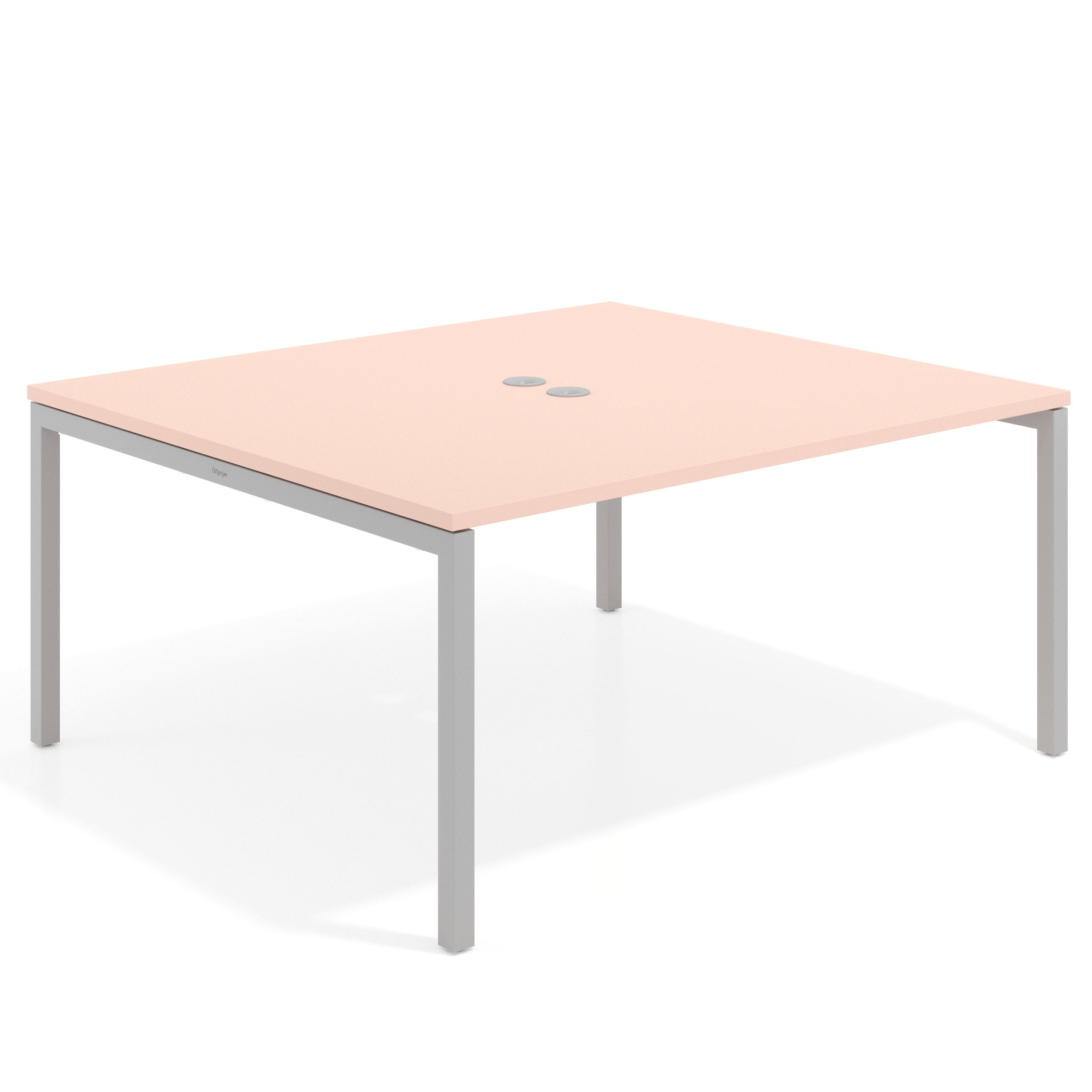 mesa co working 120x142 rosa nube kube mesa coworking fondo 142cm recto 1