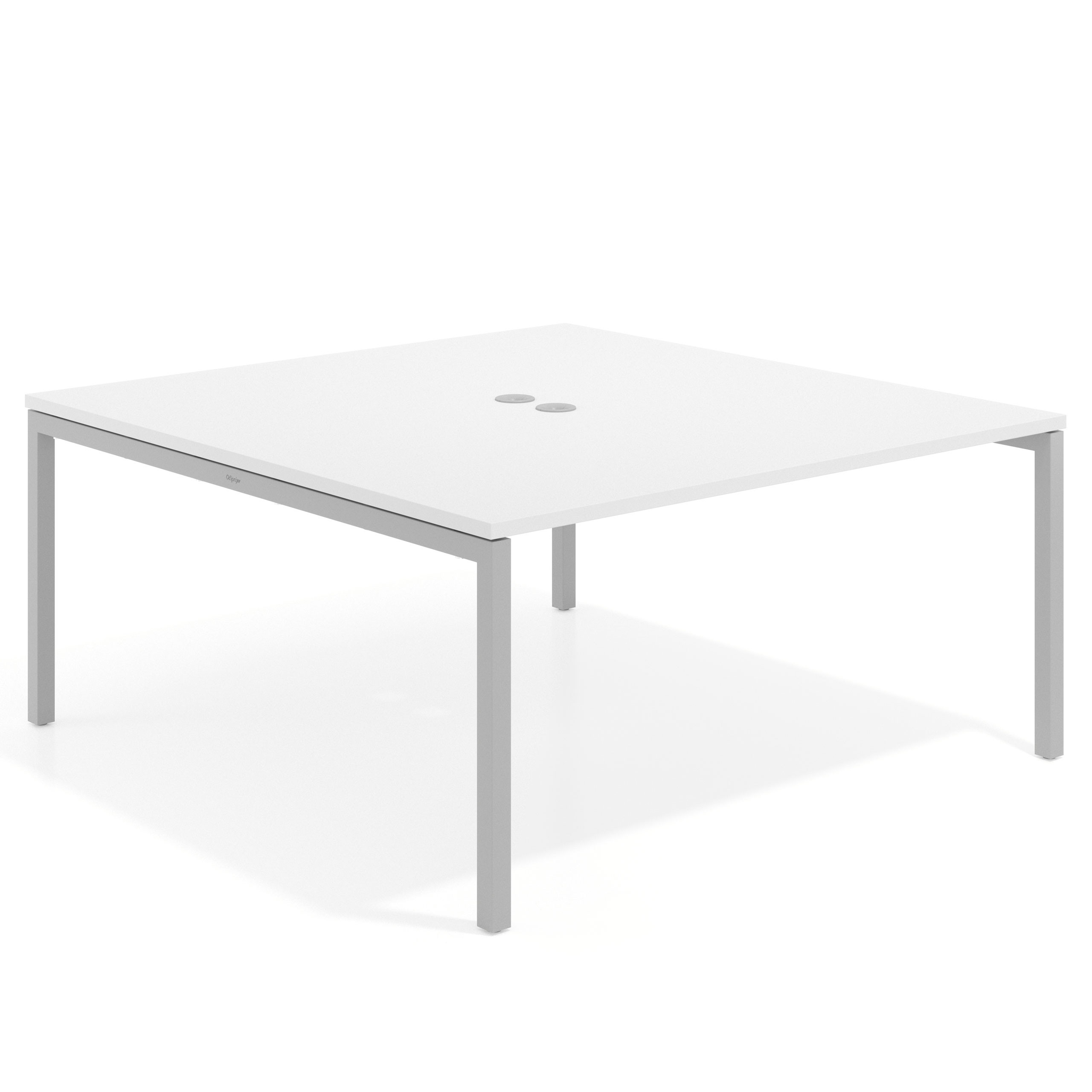 mesa co working 120x166 blanco mate kube mesa coworking fondo 166cm recto 1