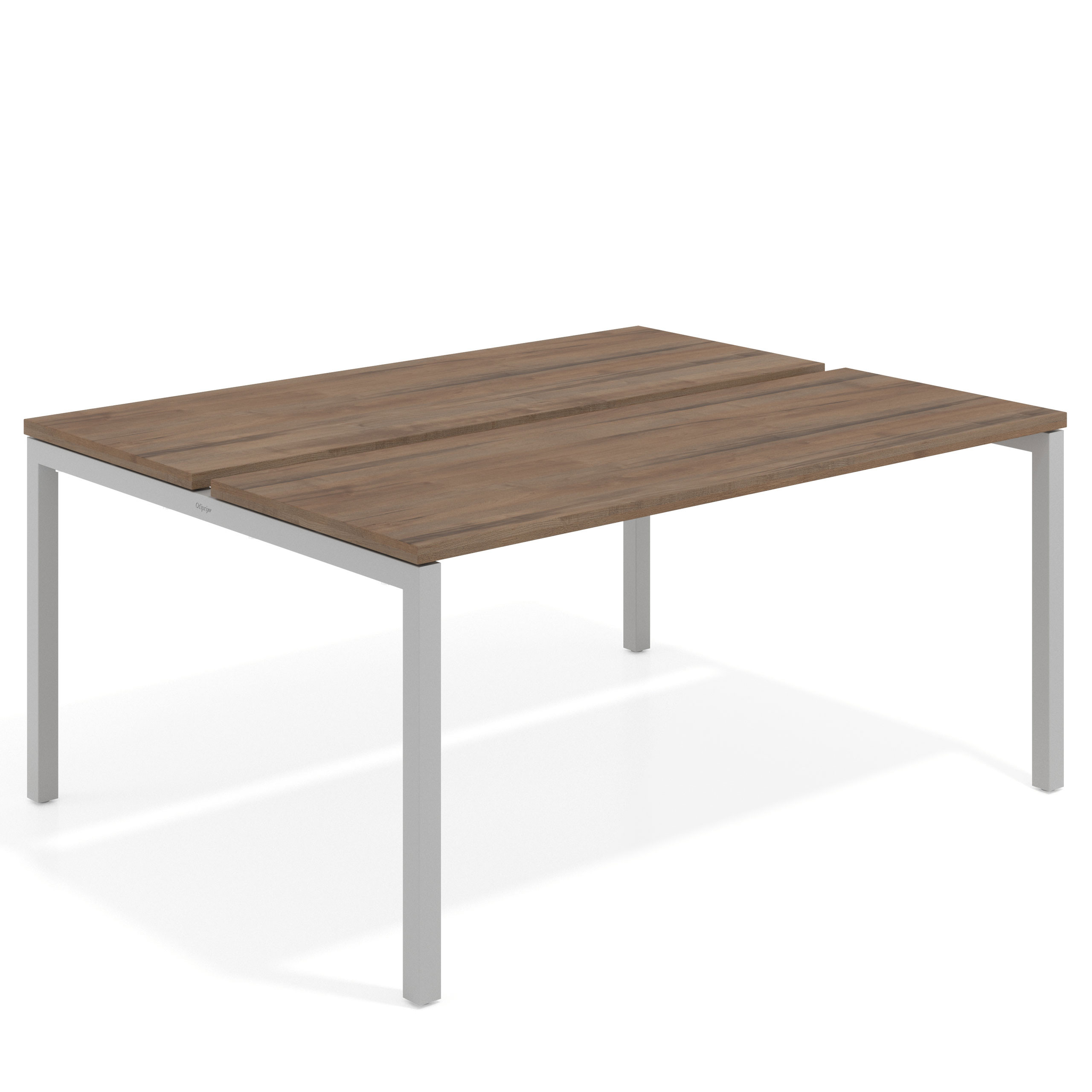 mesa multipuesto 100x126 noce sabi kube mesa bench fondo 126cm recto 1