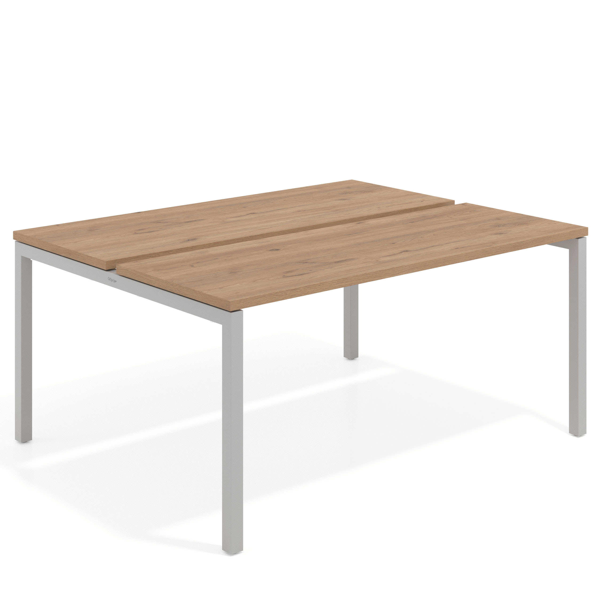 mesa multipuesto 100x126 naturale kube mesa bench fondo 126cm recto 1