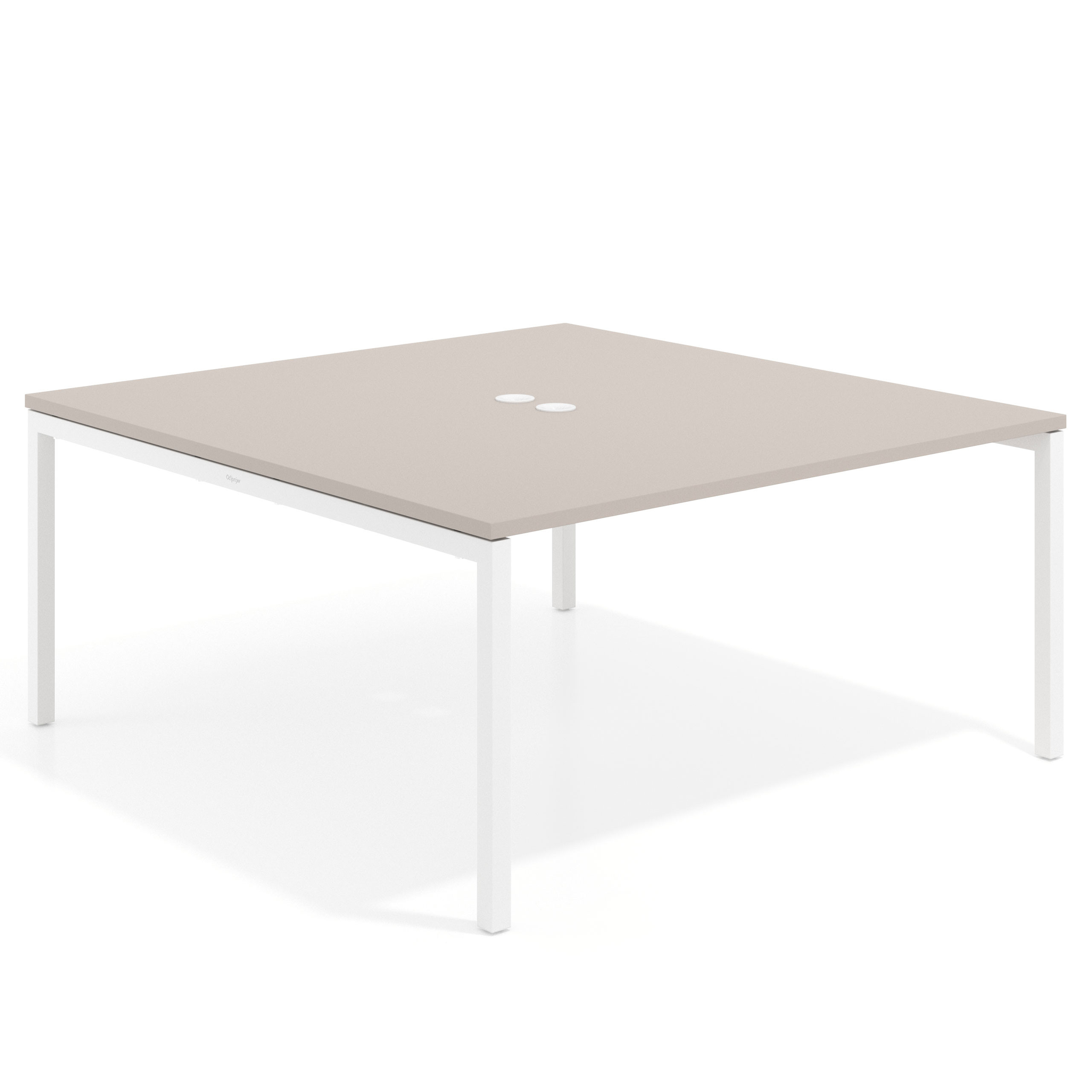 mesa co working 120x166 gris coco kube mesa coworking fondo 166cm recto 1