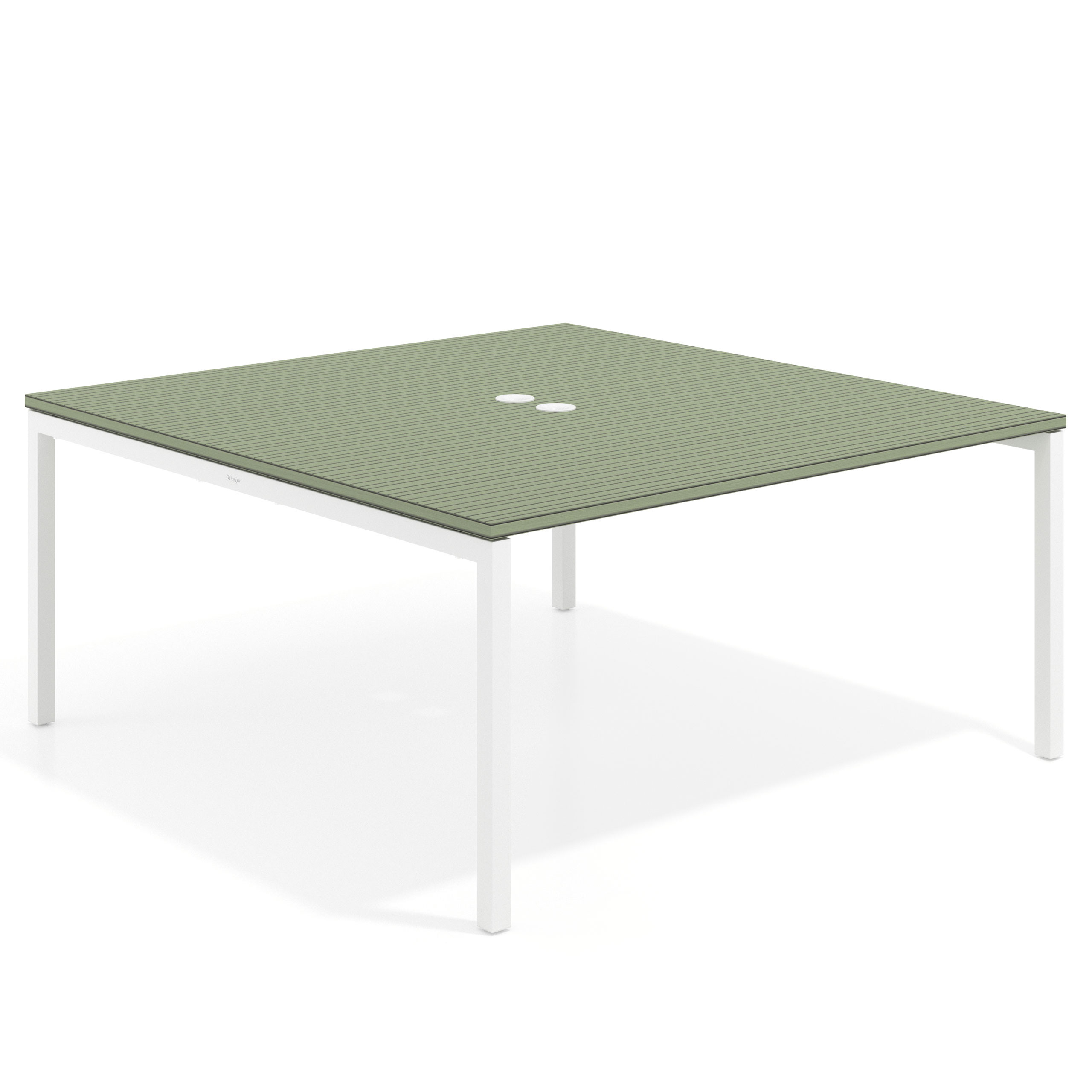 mesa co working 160x166 rayado sauce kube mesa coworking fondo 166cm recto 1