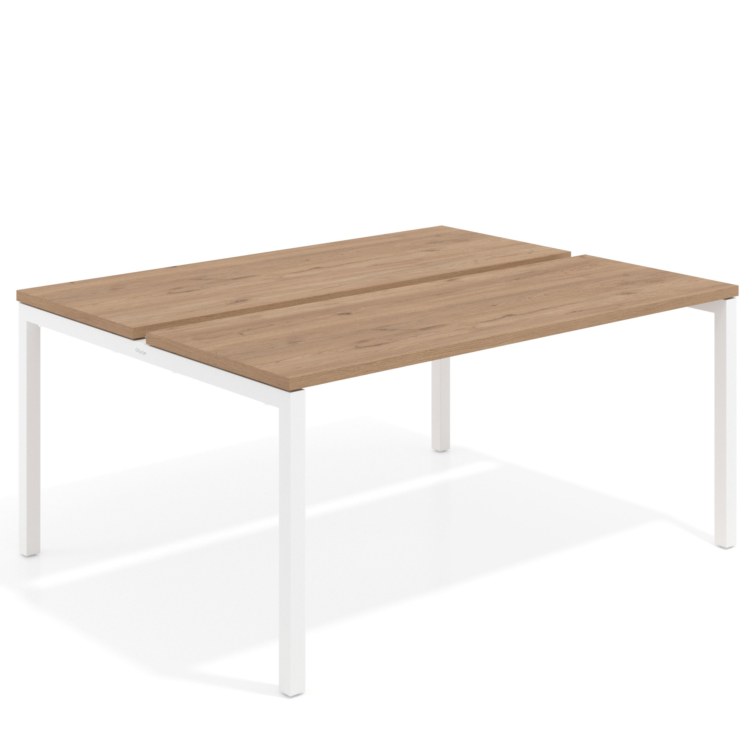 mesa multipuesto 100x126 naturale kube mesa bench fondo 126cm recto 1