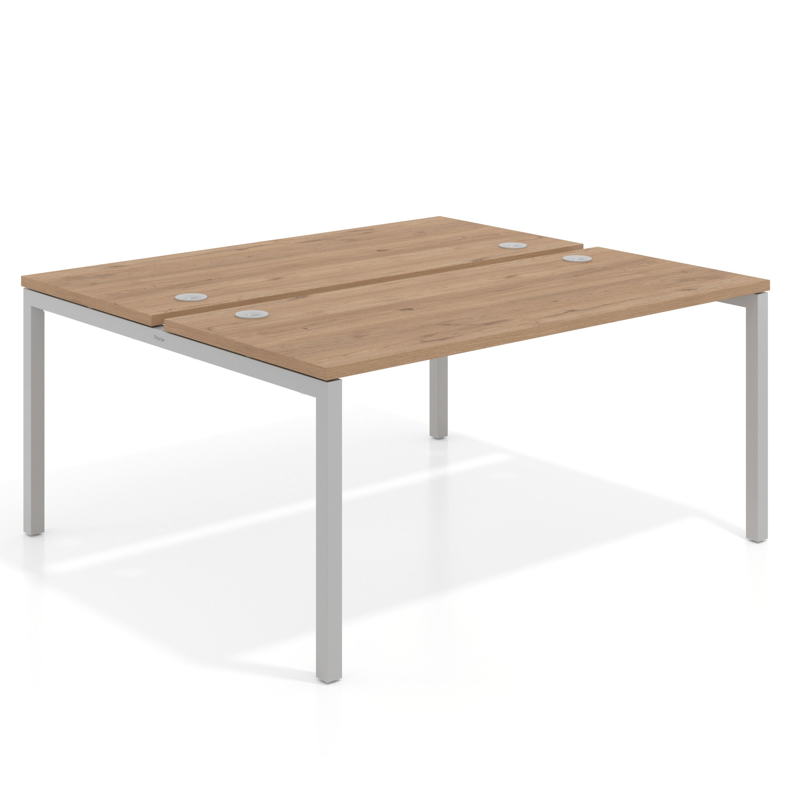 mesa multipuesto 160x142 naturale kube mesa bench fondo 142cm recto 1