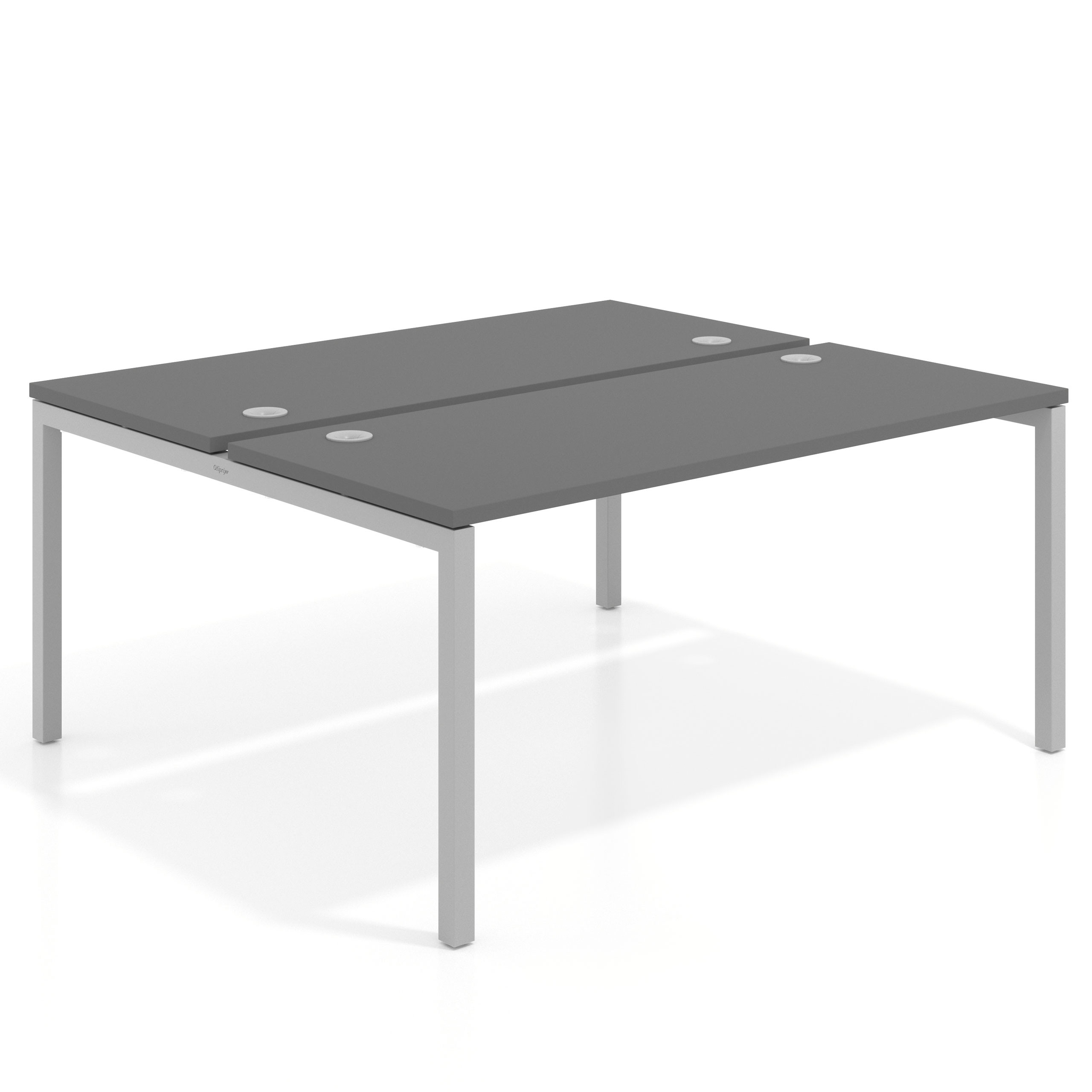 mesa multipuesto 100x142 gris tormenta kube mesa bench fondo 142cm recto 1
