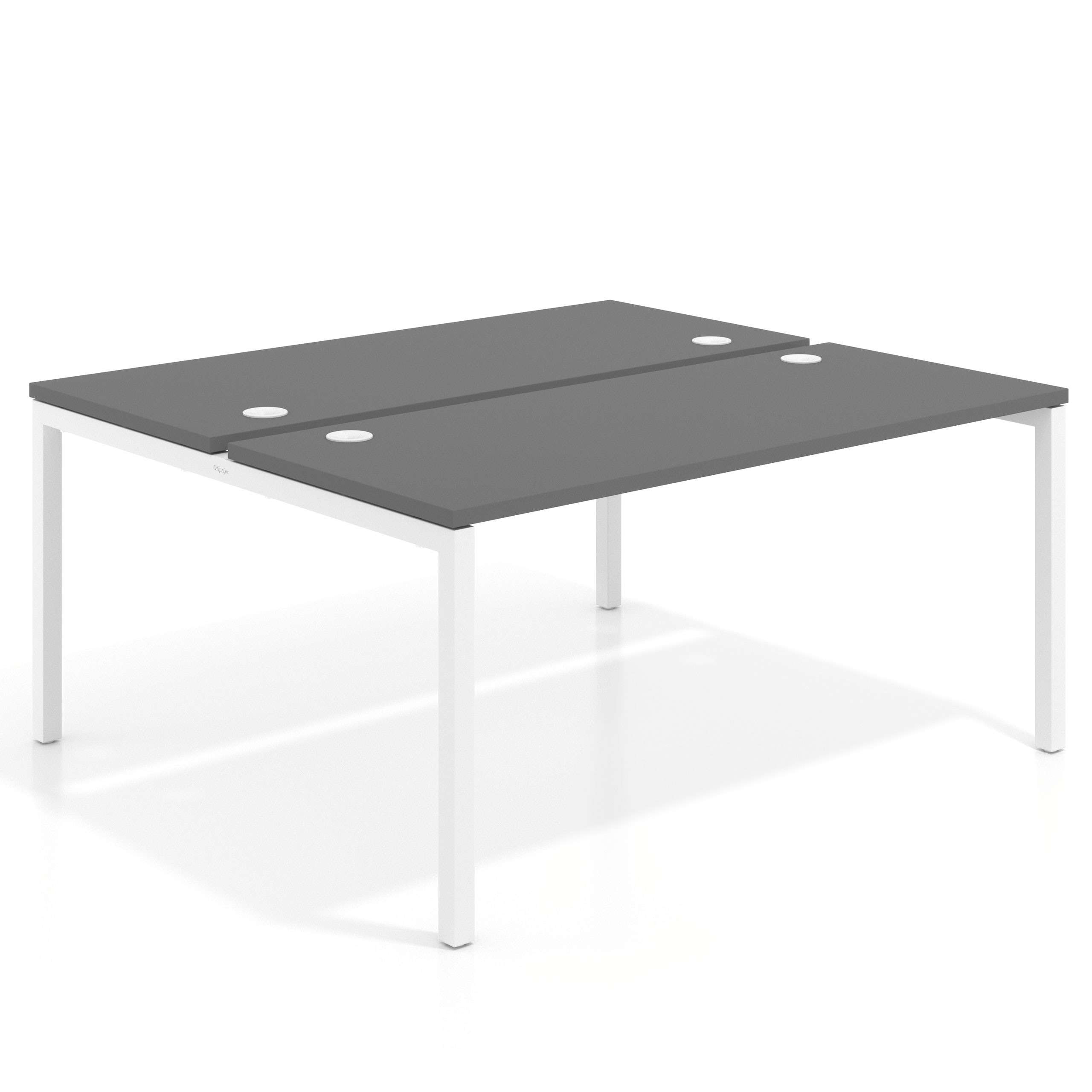 mesa multipuesto 140x142 gris tormenta kube mesa bench fondo 142cm recto 1