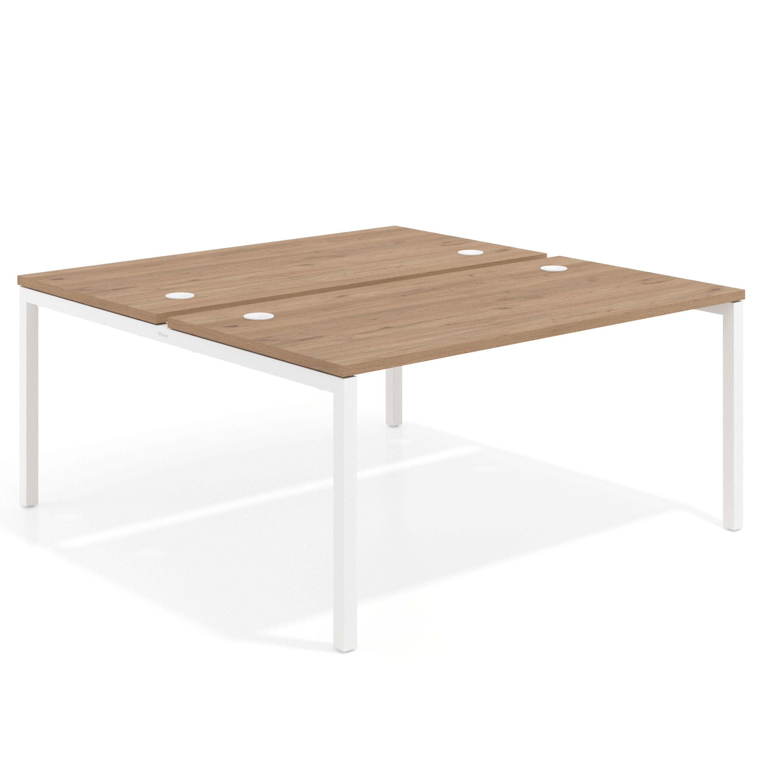 mesa multipuesto 100x166 naturale kube mesa bench fondo 166cm recto 1