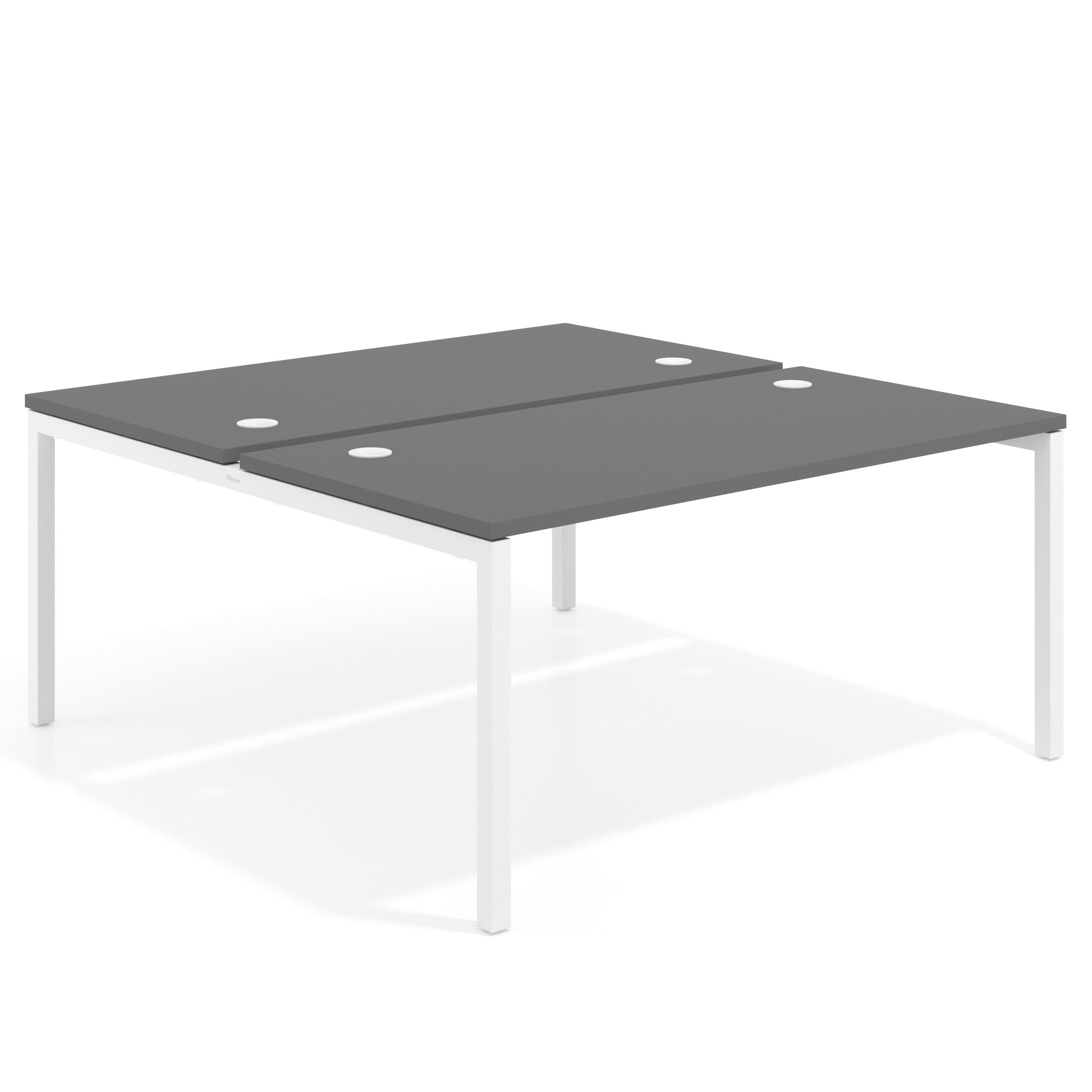 mesa multipuesto 140x166 gris tormenta kube mesa bench fondo 166cm recto 1